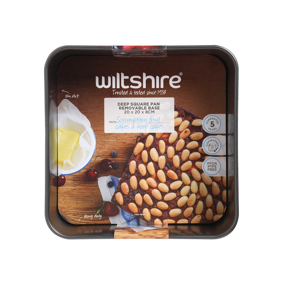Wiltshire Easybake Deep Square Pan Removable Base 20.5cm