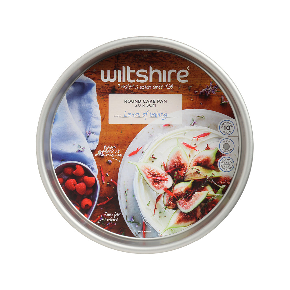 Wiltshire Silver Anodised Round Cake Pan 20cm