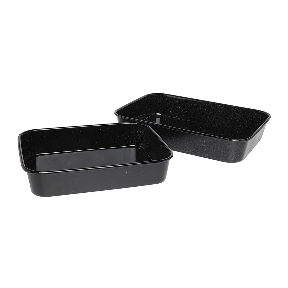 Wiltshire Vitreous Enamel Duo Roaster Set 38.5cm & 32cm