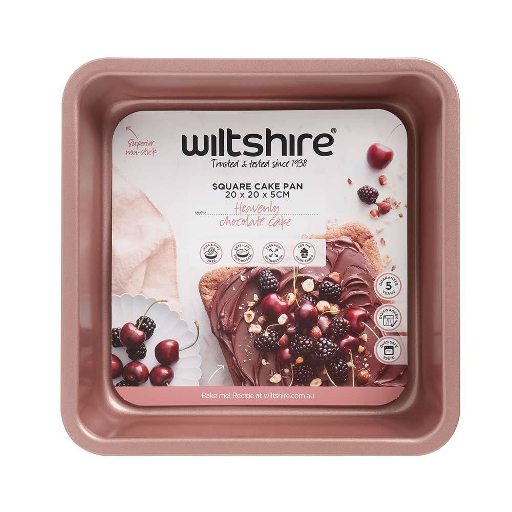Wiltshire Rose Gold Square Cake Pan 20cm