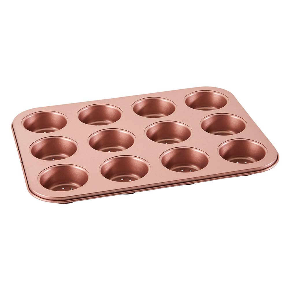Wiltshire Rose Gold Perforated Mini Quiche & Tart Pan 12 Cup