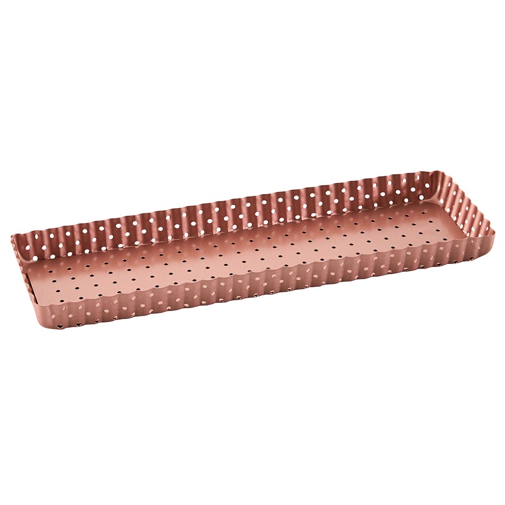 Wiltshire Rose Gold Perforated Rectangle Quiche & Tart Pan