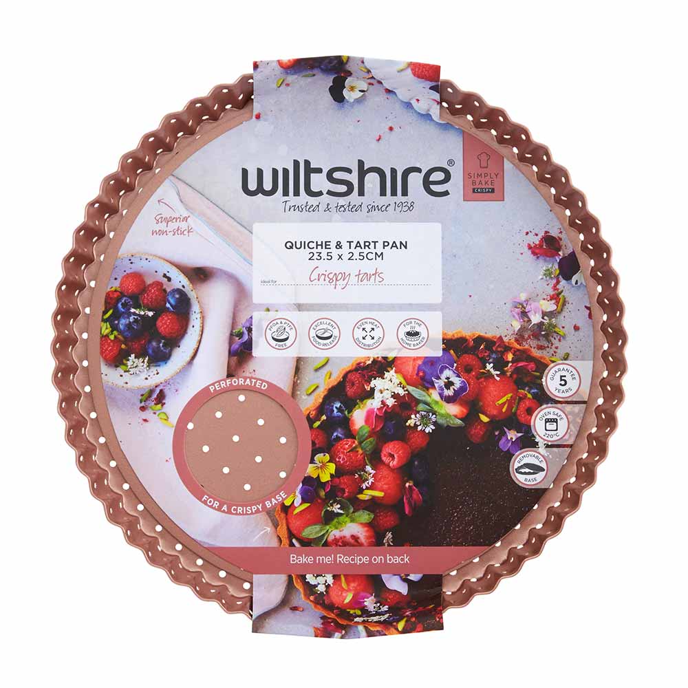 Wiltshire Rose Gold Perforated Round Quiche & Tart Pan