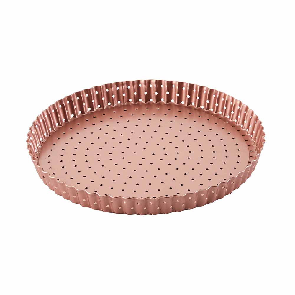 Wiltshire Rose Gold Perforated Round Quiche & Tart Pan