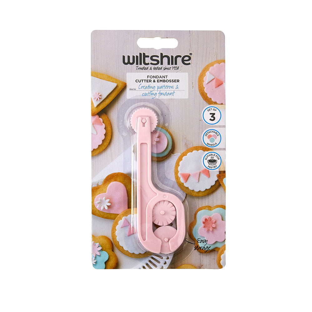 Wiltshire Fondant Cutter & Embosser Set of 3