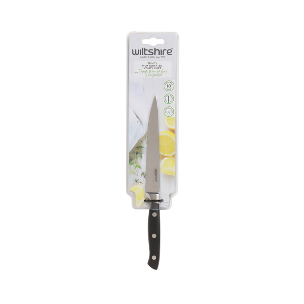 Wiltshire Trinity 14cm Serrated Utility Knife