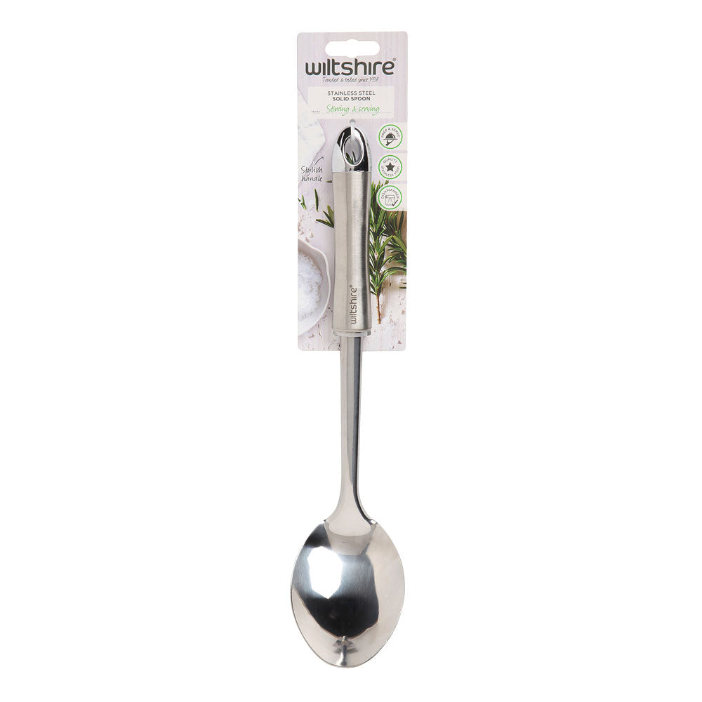 Wiltshire Industrial Stainless Steel Solid Spoon