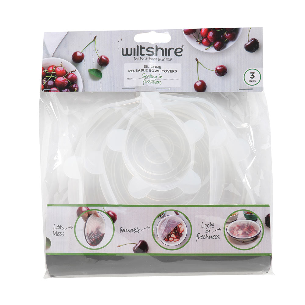 Wiltshire Reusable Silicone Bowl Covers Set of 3