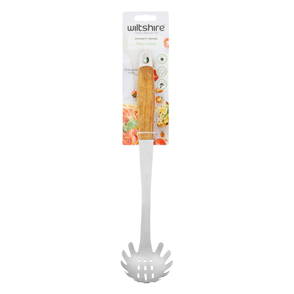 Wiltshire Wooden Handle Spaghetti Server