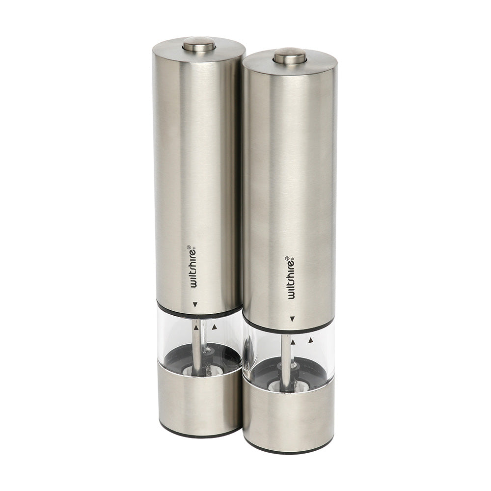 Wiltshire Electric Stainless Steel Mill 2 Piece Set