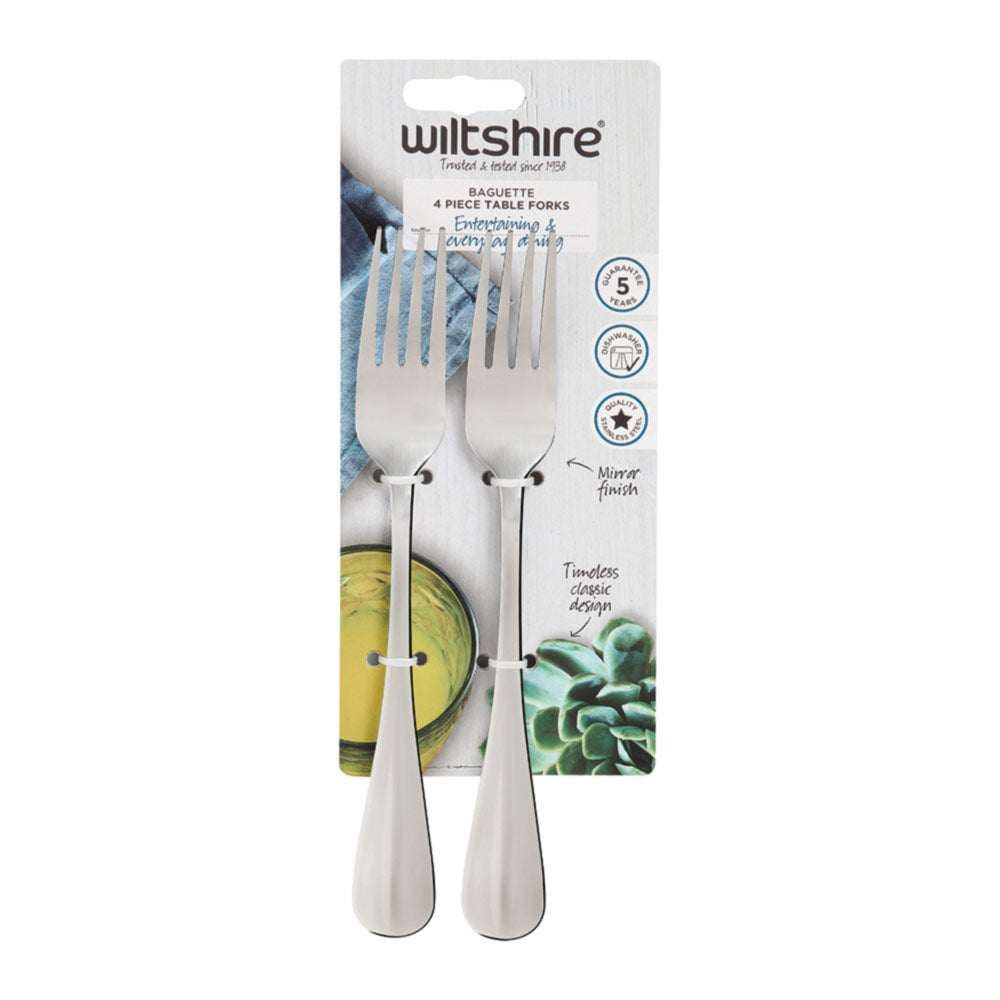 Wiltshire Baguette Table Fork 4 Piece