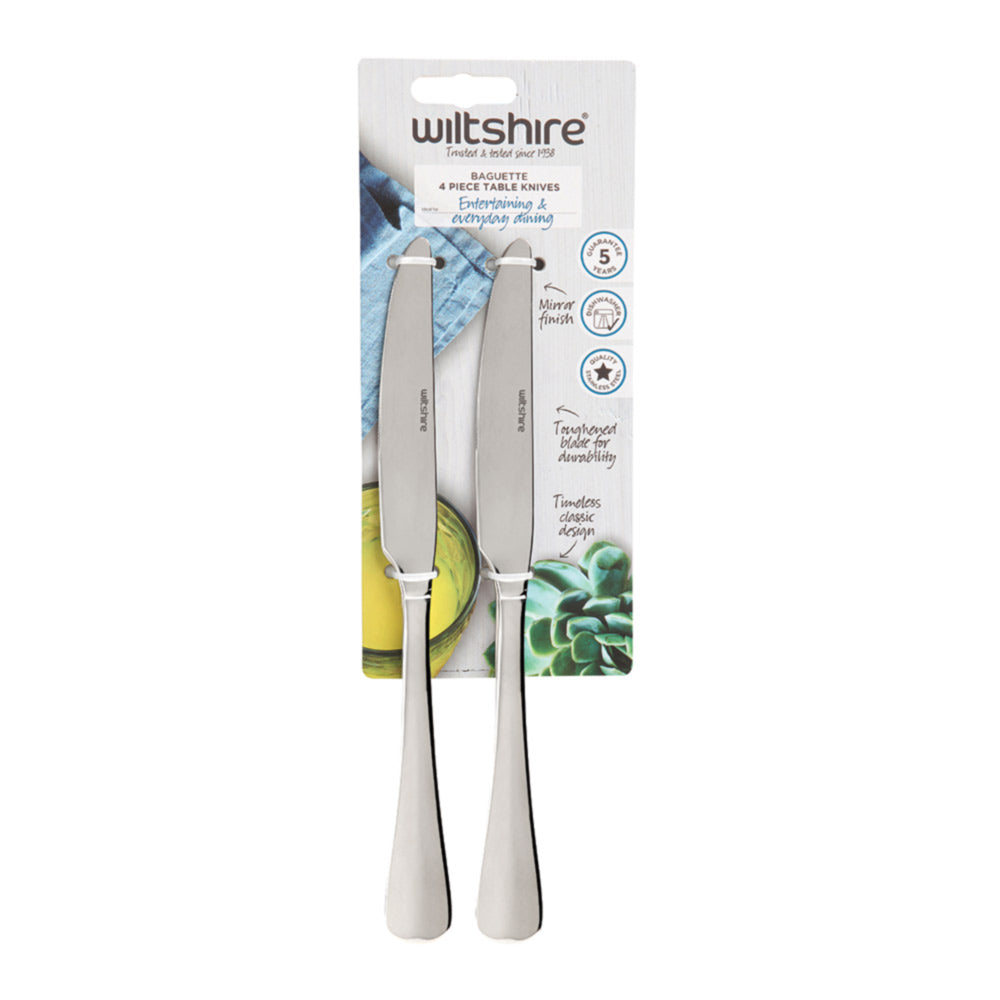 Wiltshire Baguette Table Knife 4 Piece