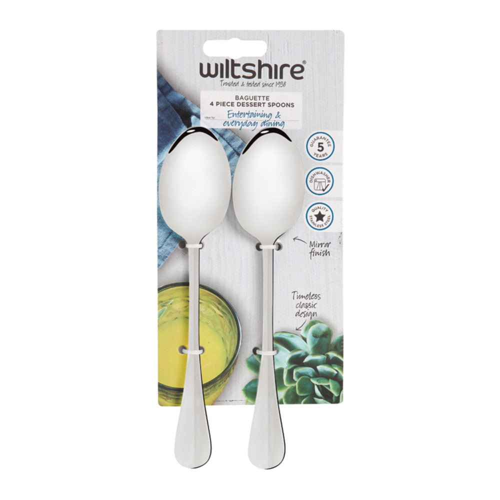 Wiltshire Baguette Dessert Spoon 4 Piece
