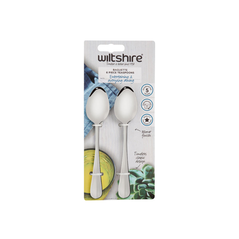 Wiltshire Baguette Teaspoon 6 Piece