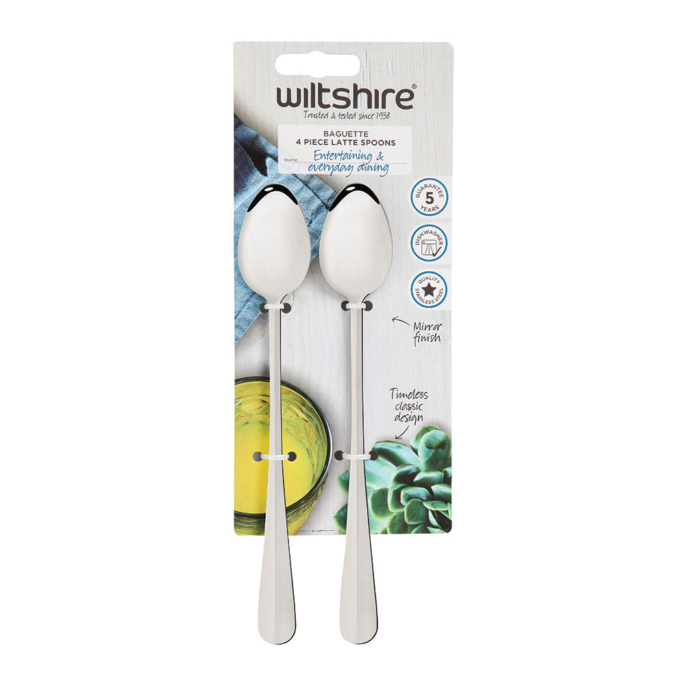 Wiltshire Baguette Latte Spoon 4 Piece