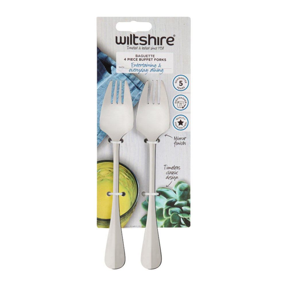 Wiltshire Baguette Buffet Fork 4 Piece