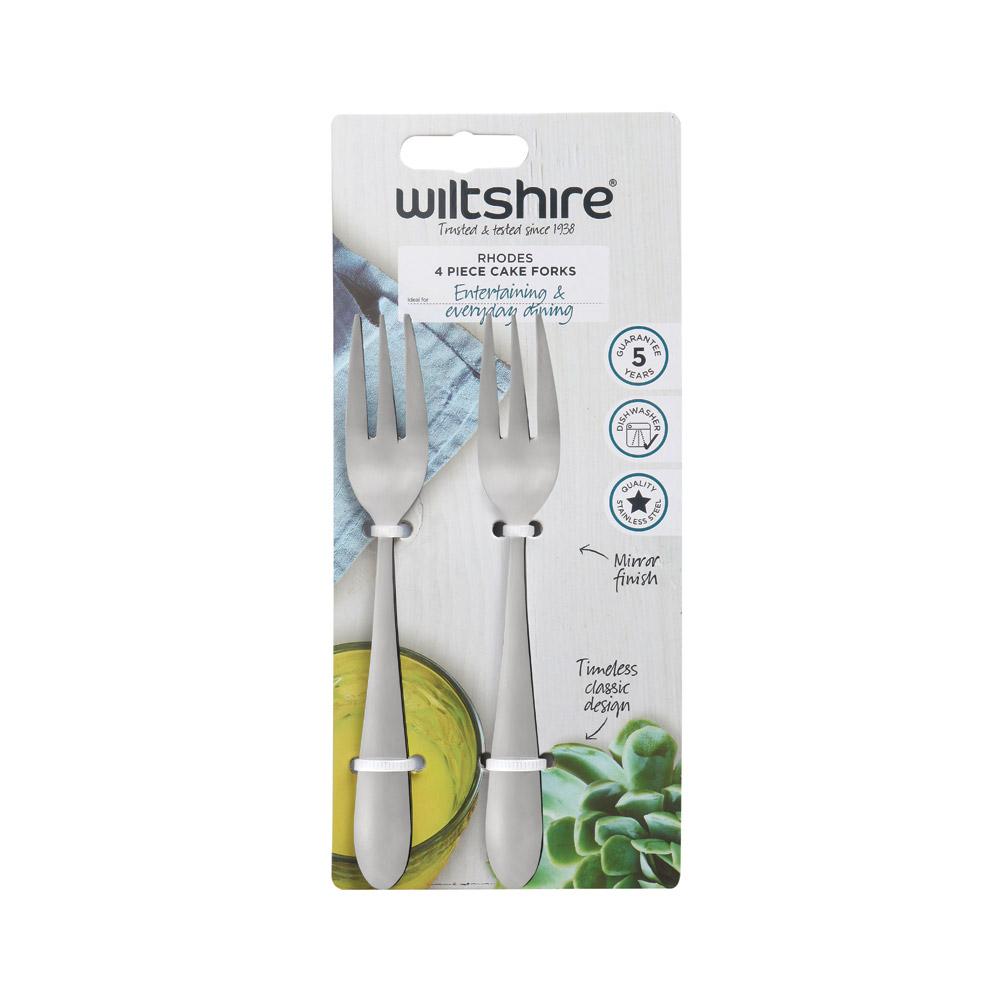 Wiltshire Rhodes Cake Fork 4 Piece