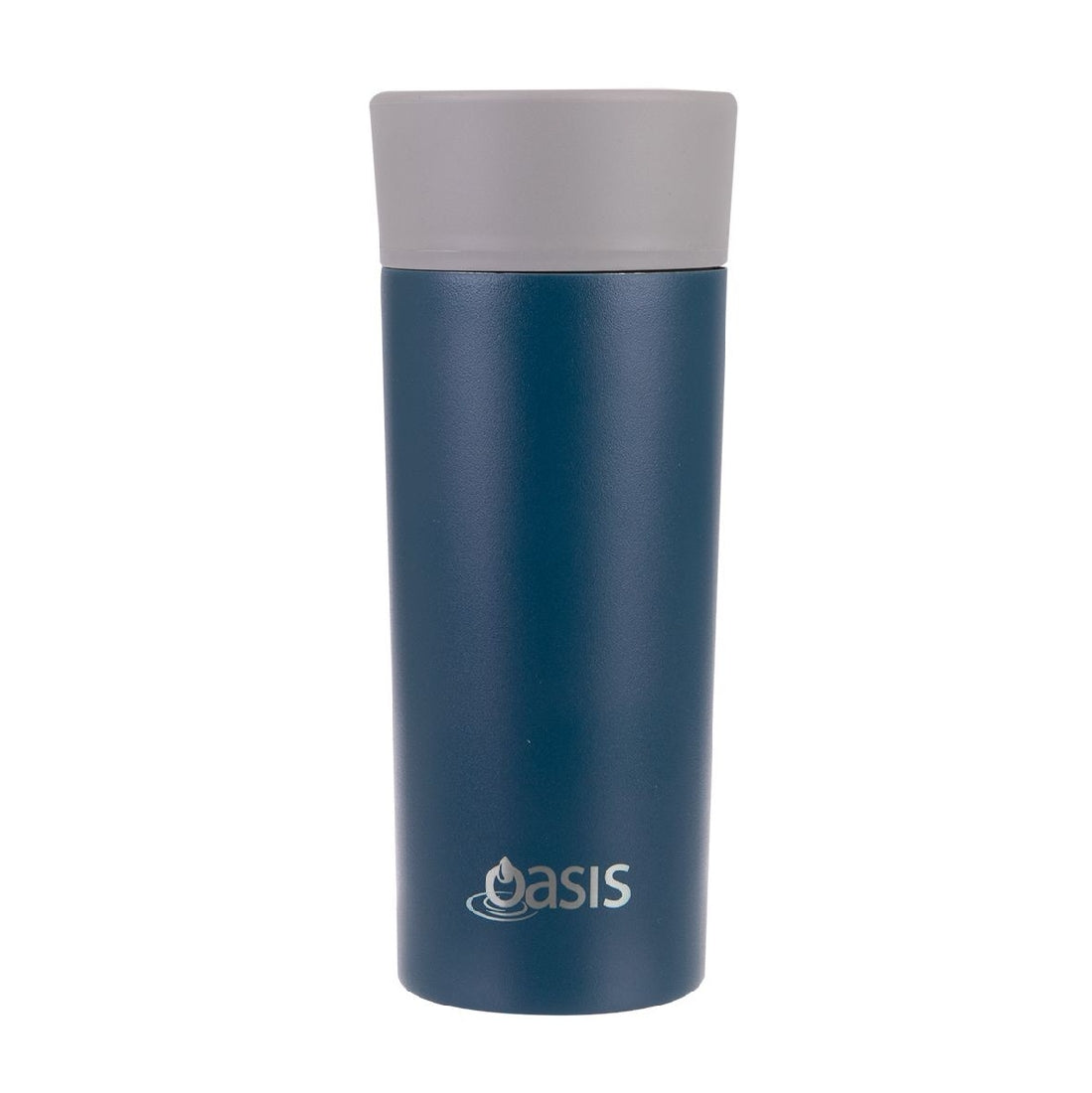 Oasis Stainless Steel Double Wall Travel Mug 360ml - Navy