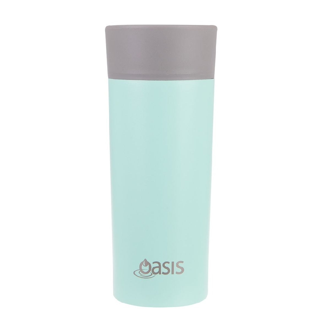 Oasis Stainless Steel Double Wall Travel Mug 360ml - Mint