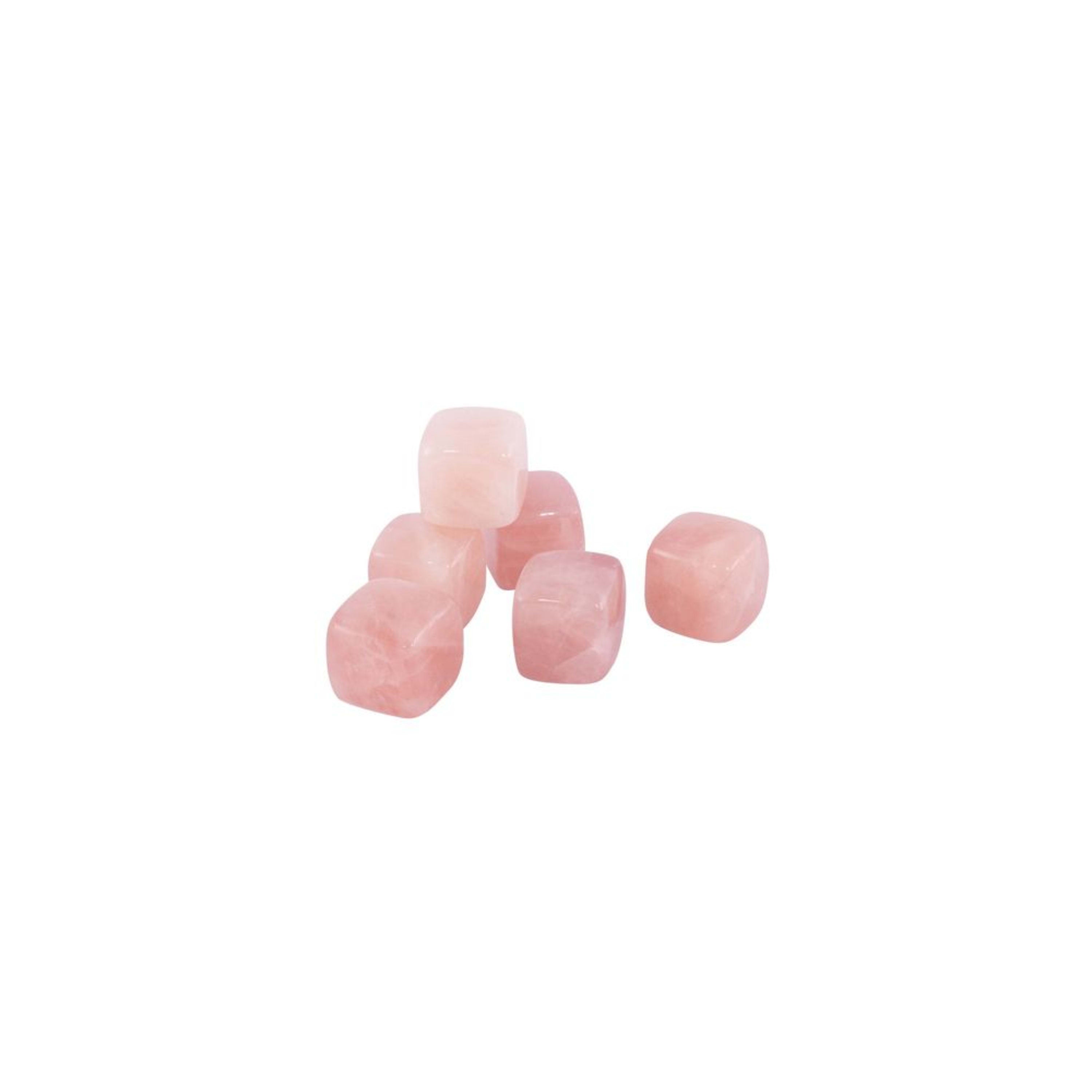 Avanti Rose Quartz Gin & Wine Stones - 6 Piece Set