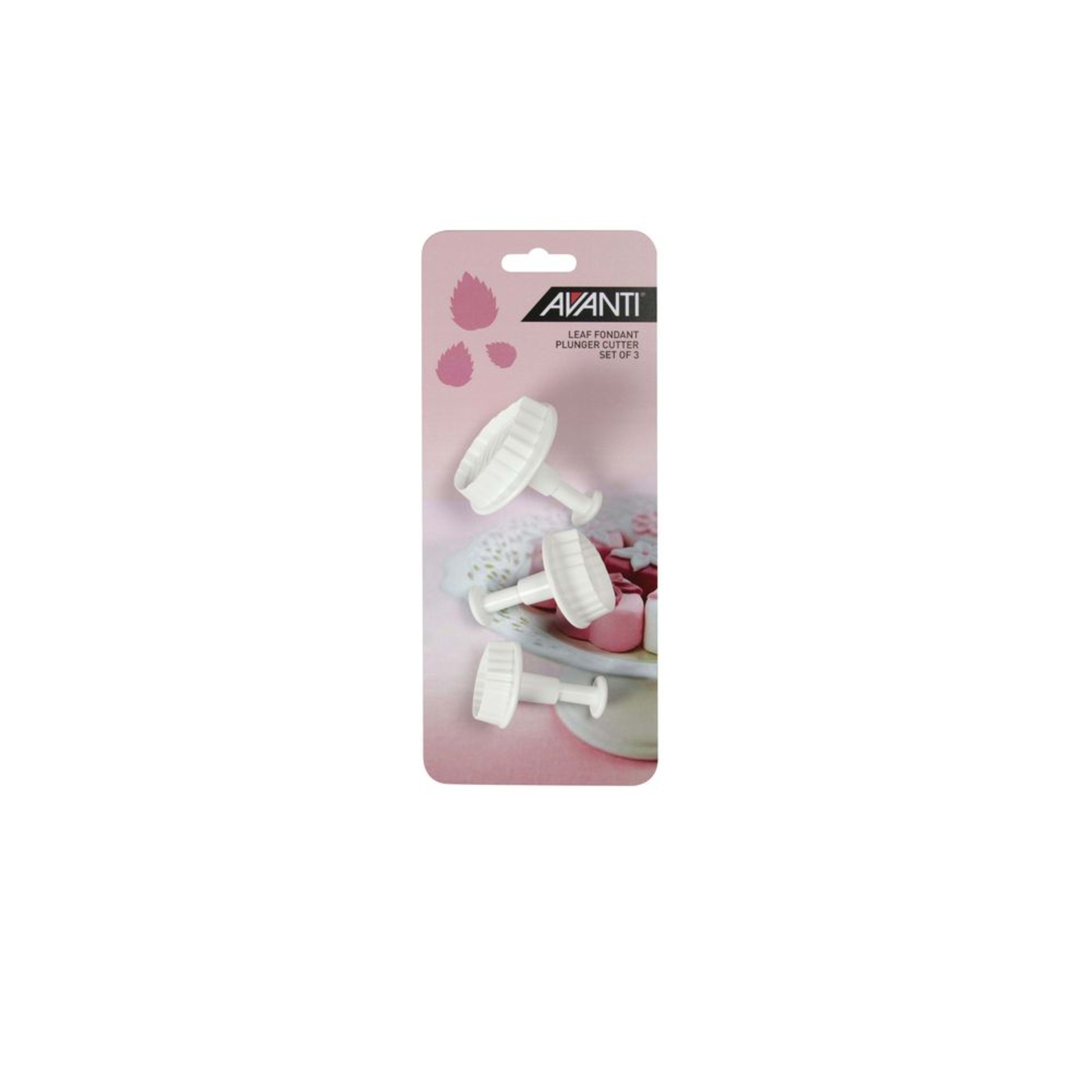 Avanti Leaf Fondant Plunger Cutter 3 Piece Set