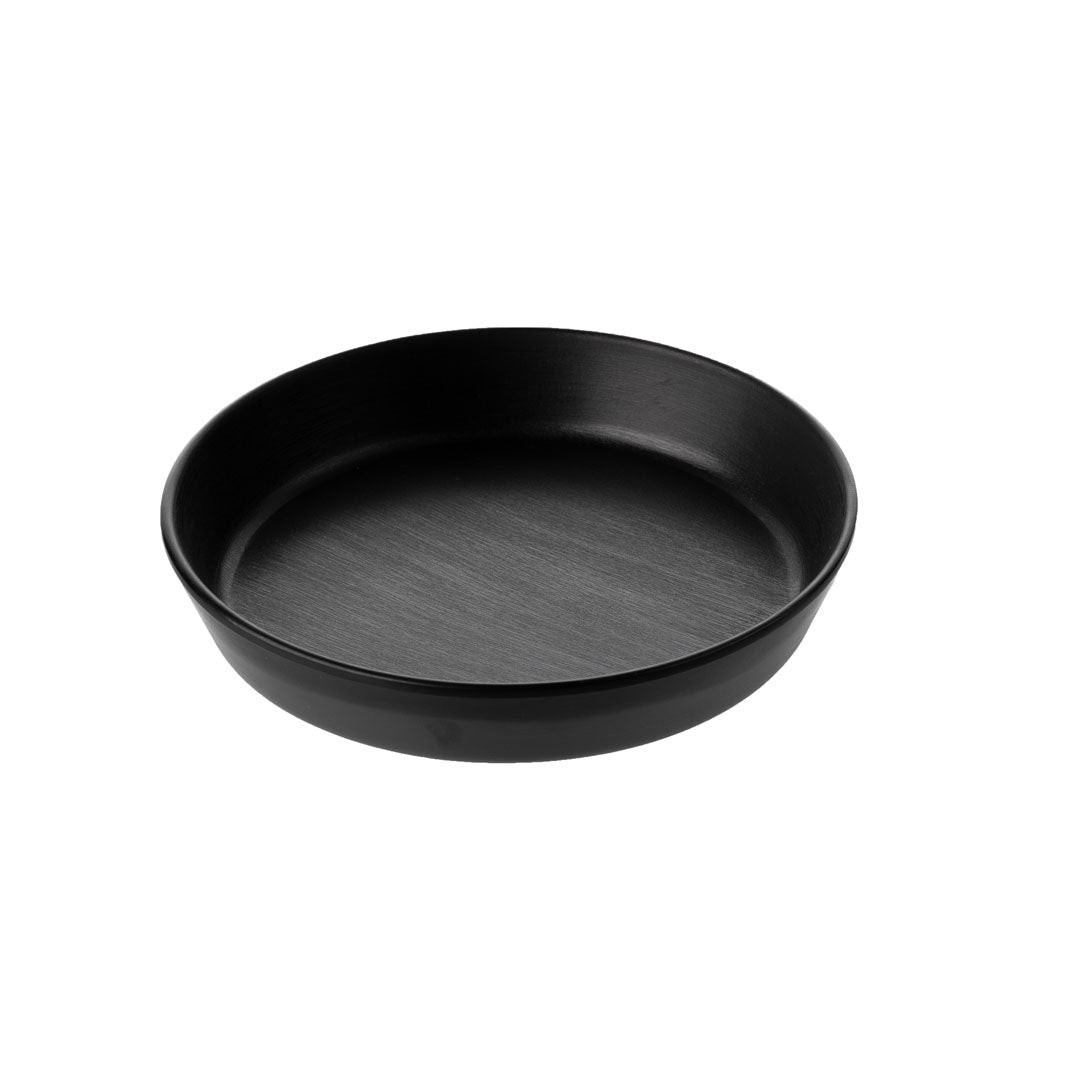 COUCOU Flat Round Bowl 190mm - Black & Black