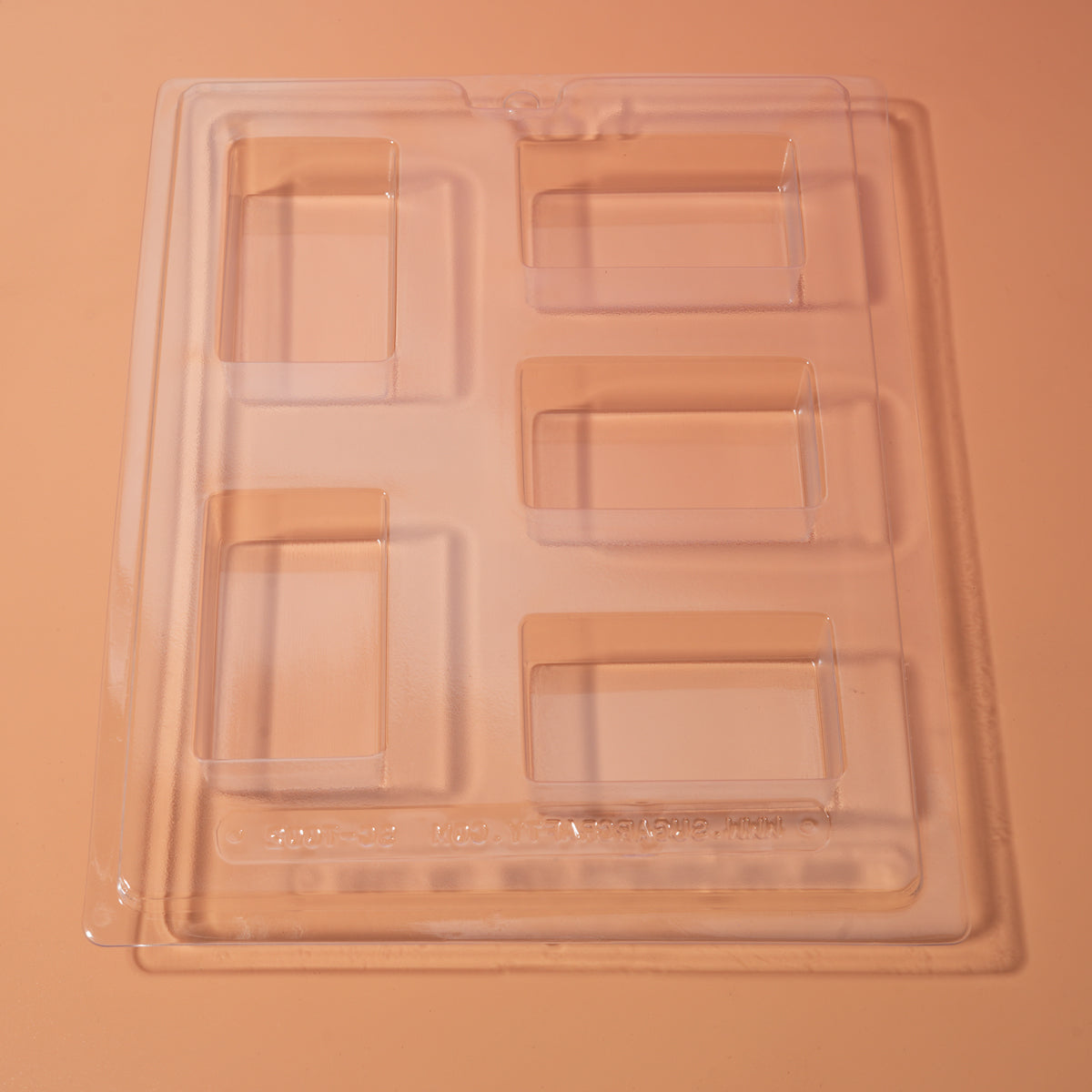 Sugar Crafty 5 Cavity Plain Mini Dubai or Filling Rectangular Mould