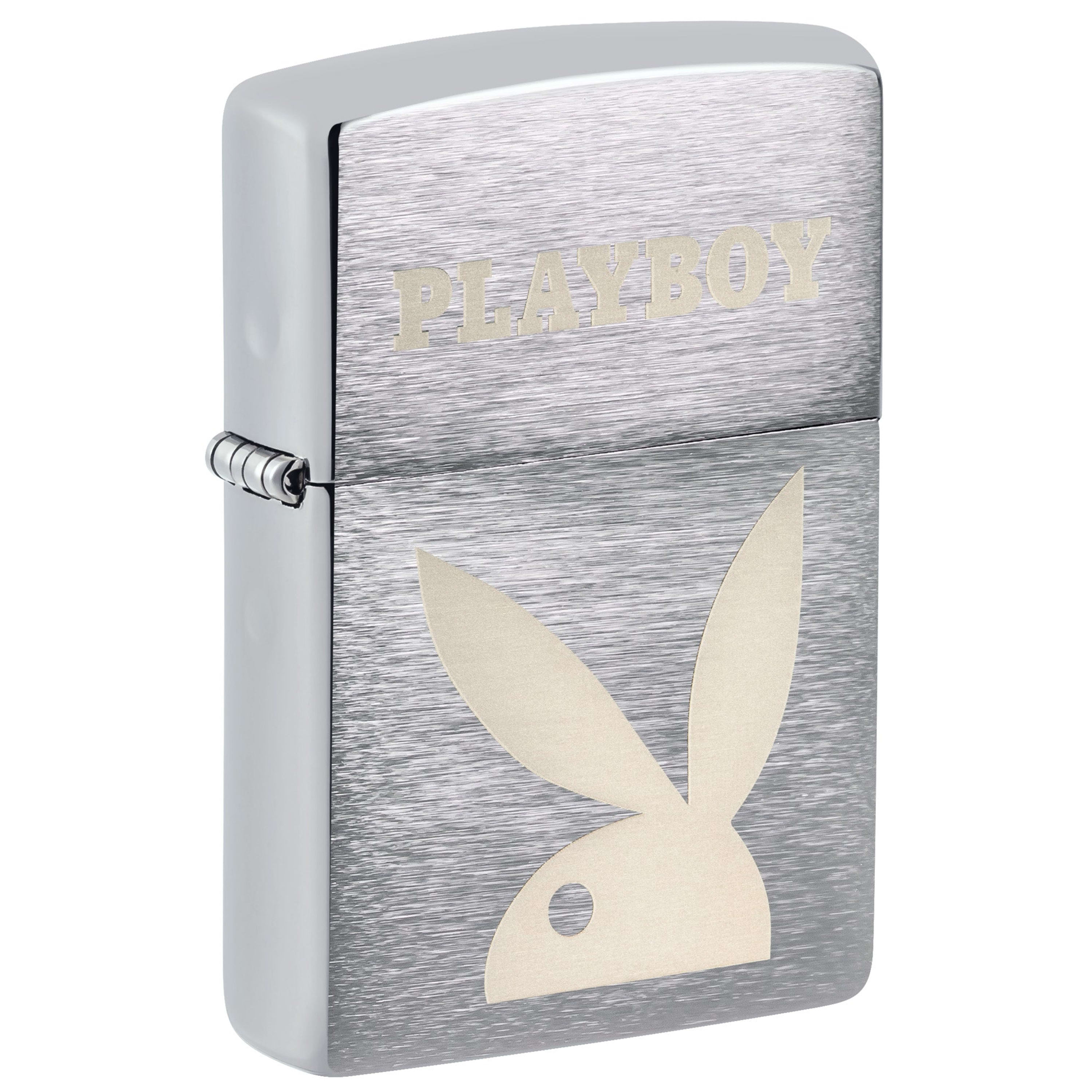 Zippo Playboy Bunny Brushed Chrome Lighter