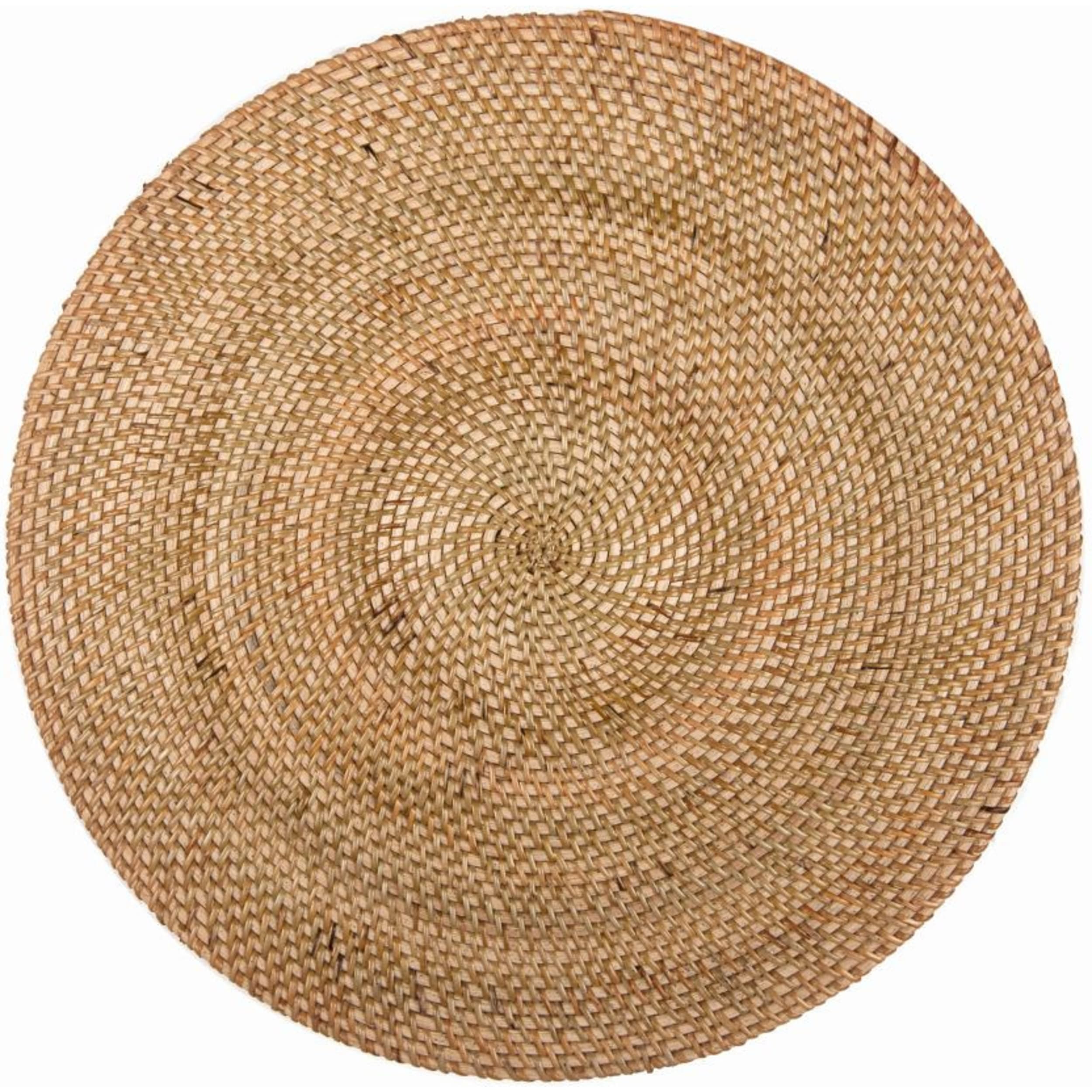 Cinnamon Rattan Round Placemat Natural