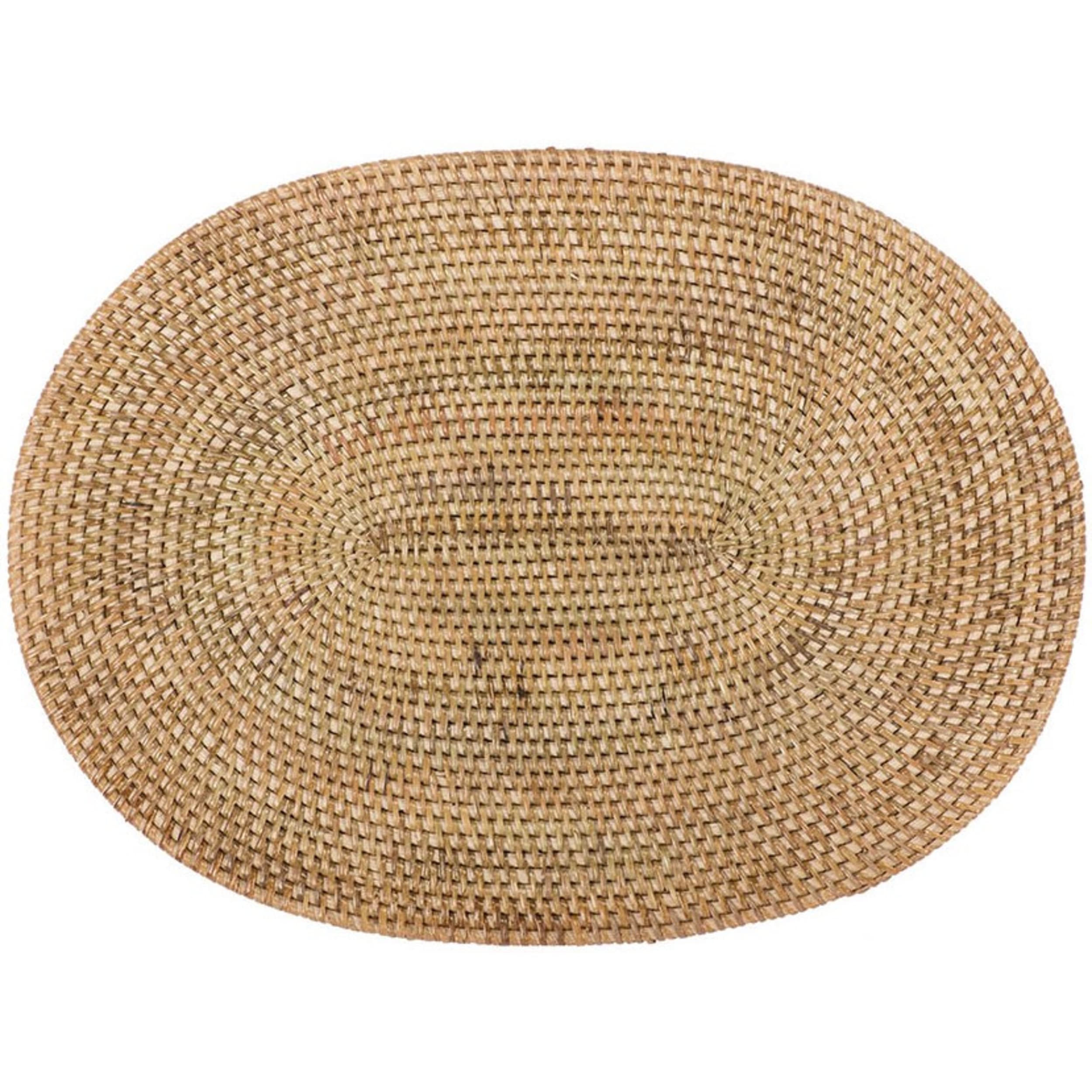 Cinnamon Rattan Oval Placemat Natural