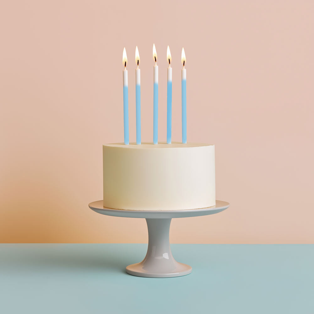 Cake & Candle Ombre Cake Candles Blue 12 Pack