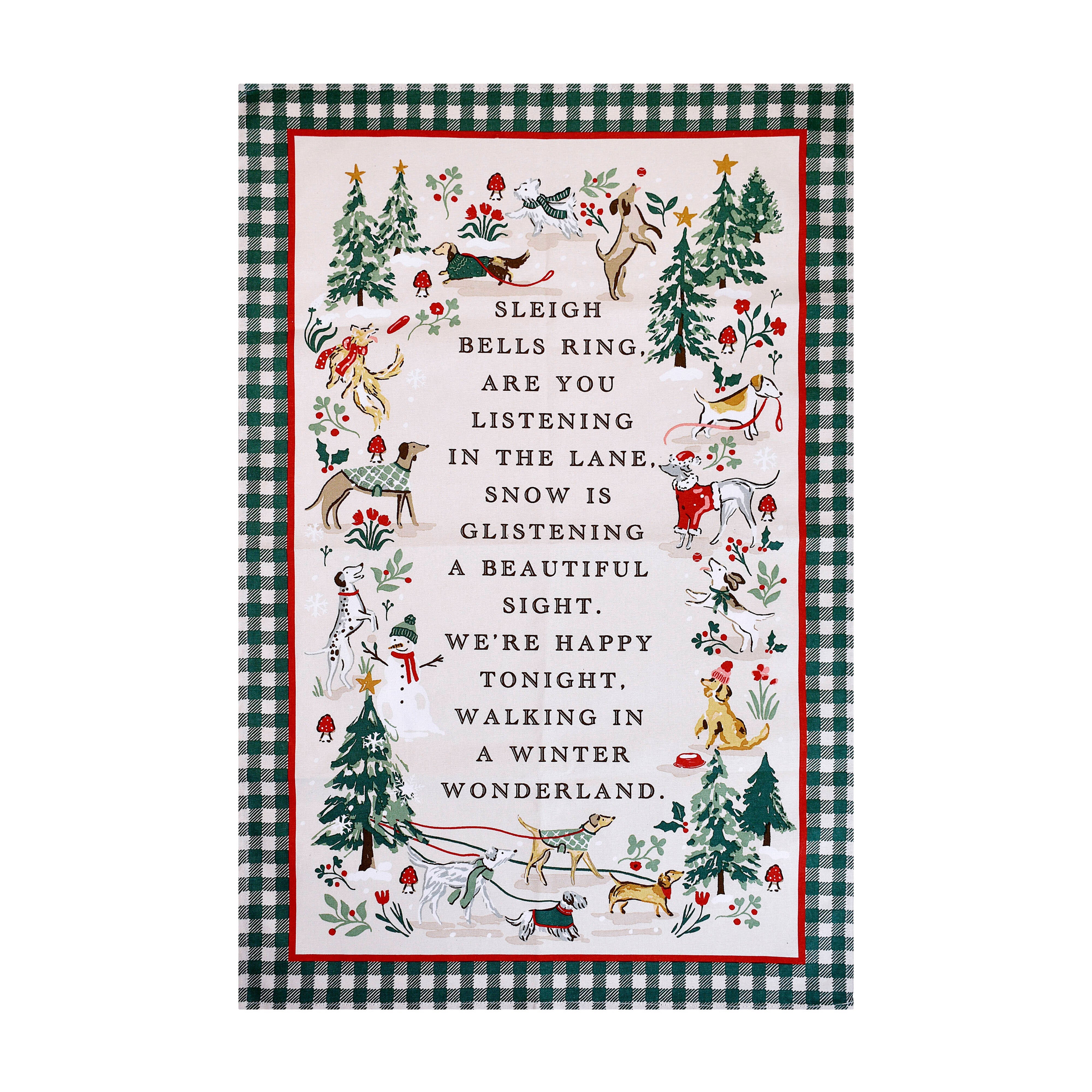 Ulster Weavers Winter Walkies Tea Towel
