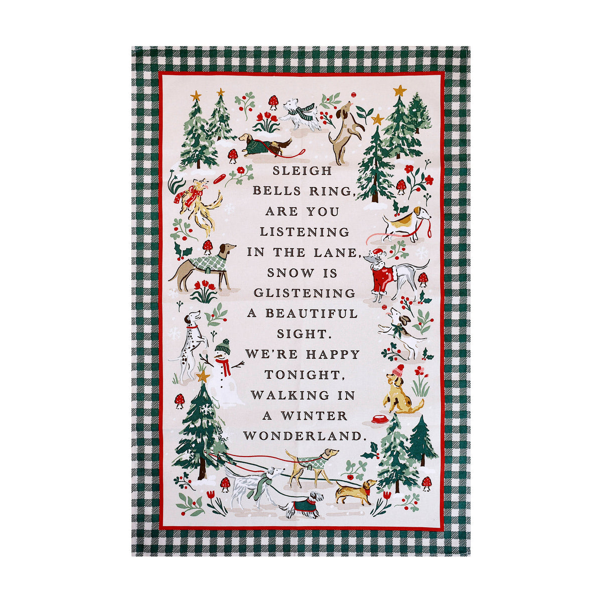 Ulster Weavers Winter Walkies Tea Towel