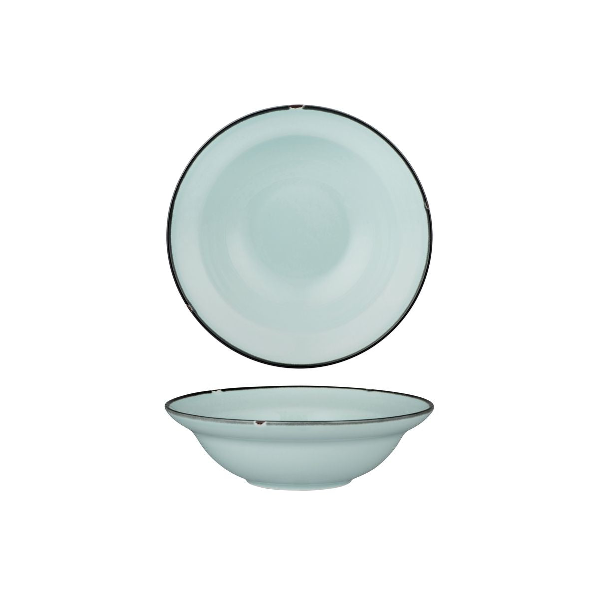 Luzerne TinTin Blue with Black Line - Round Deep Bowl (190mm Ø 380ml)