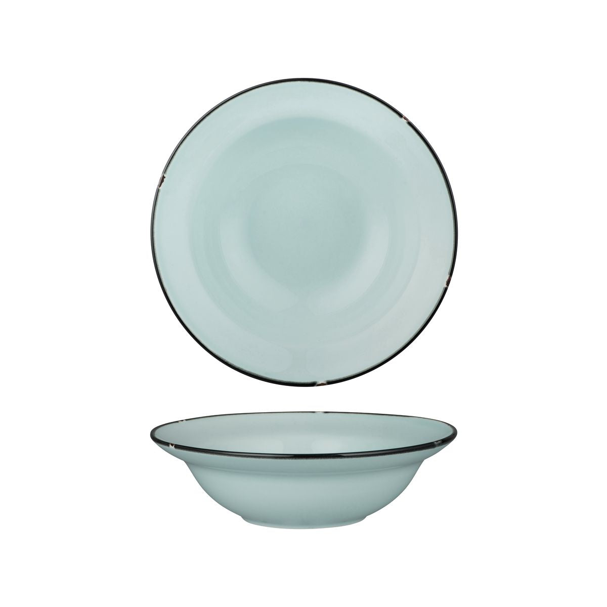Luzerne TinTin Blue with Black Line - Round Deep Bowl (220mm Ø 580ml)