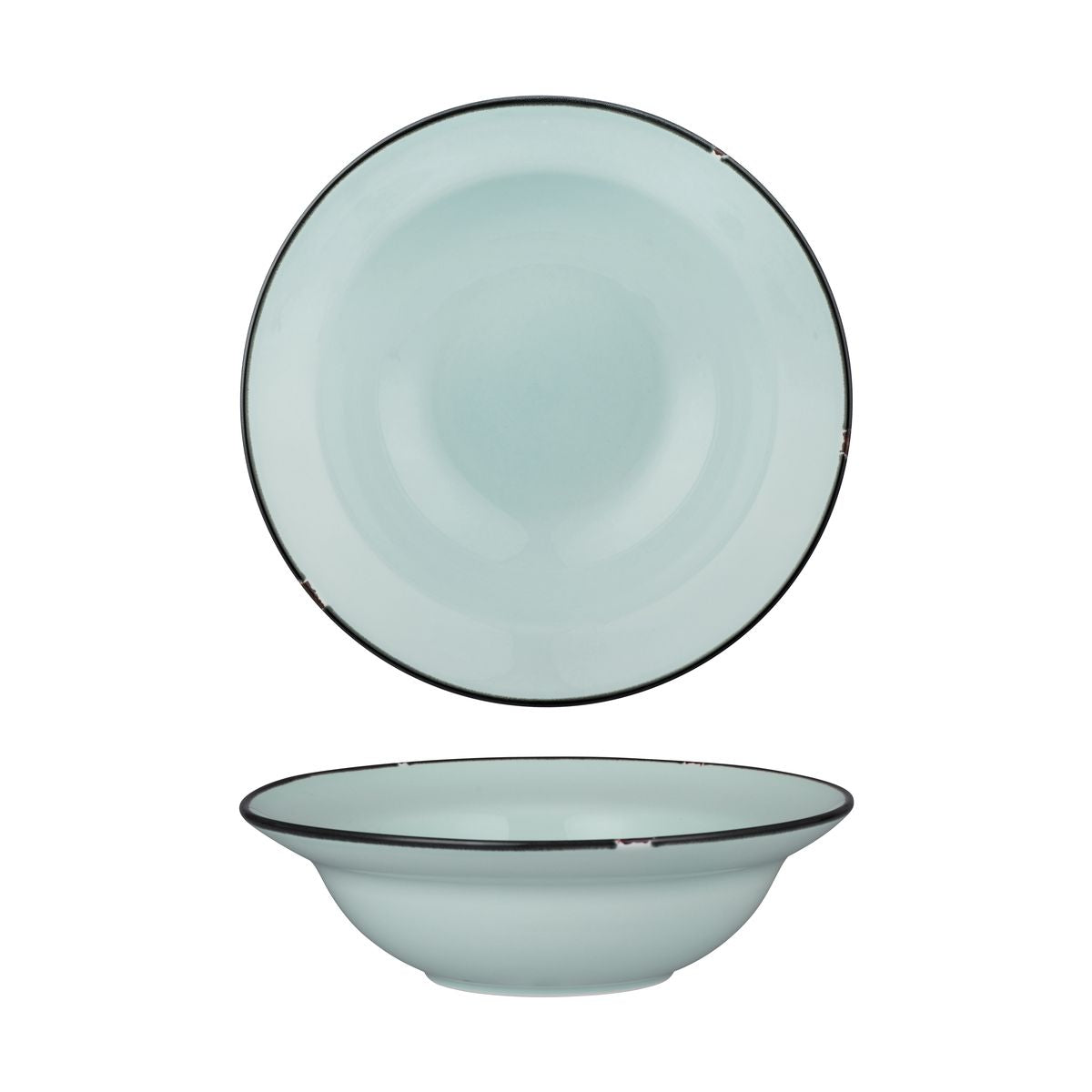 Luzerne TinTin Blue with Black Line - Round Deep Bowl (240mm Ø 830ml)