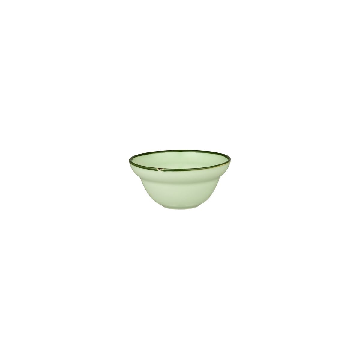 Luzerne TinTin Green with Green Line - Round Deep Bowl (120mm Ø 140ml)