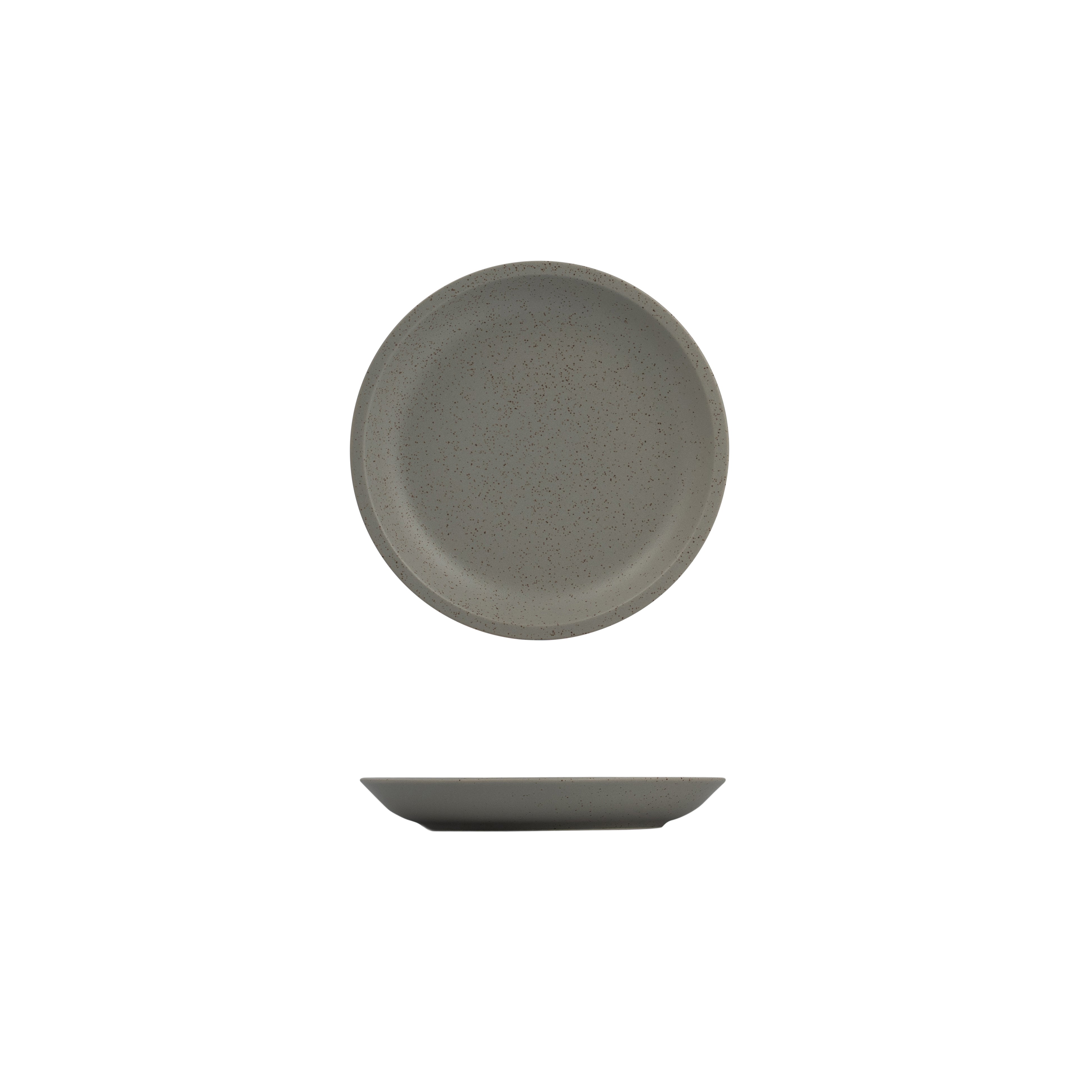 Luzerne Dune Ash Round Coupe Plate (173mm Ø)
