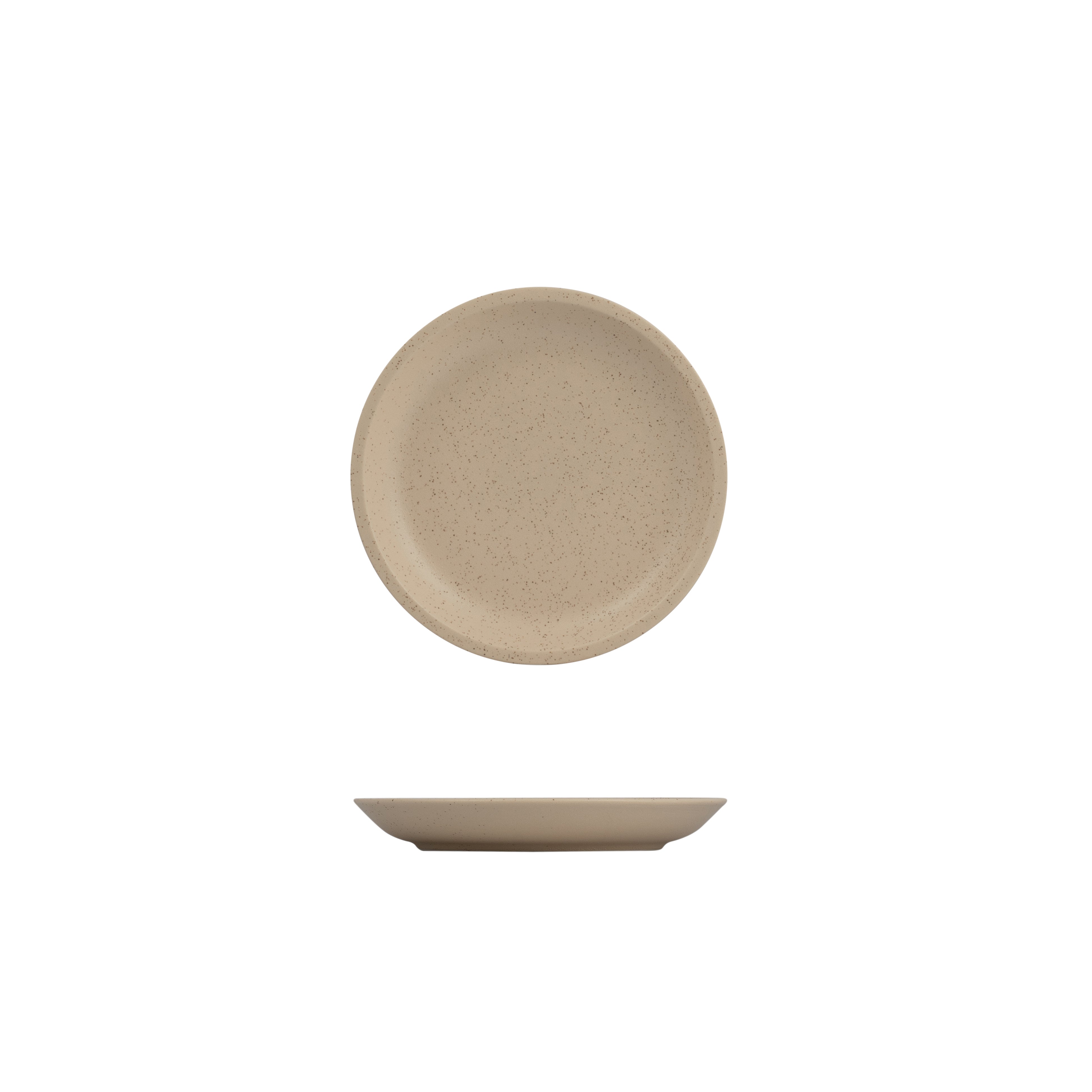 Luzerne Dune Clay Round Coupe Plate (173mm Ø - Beige)