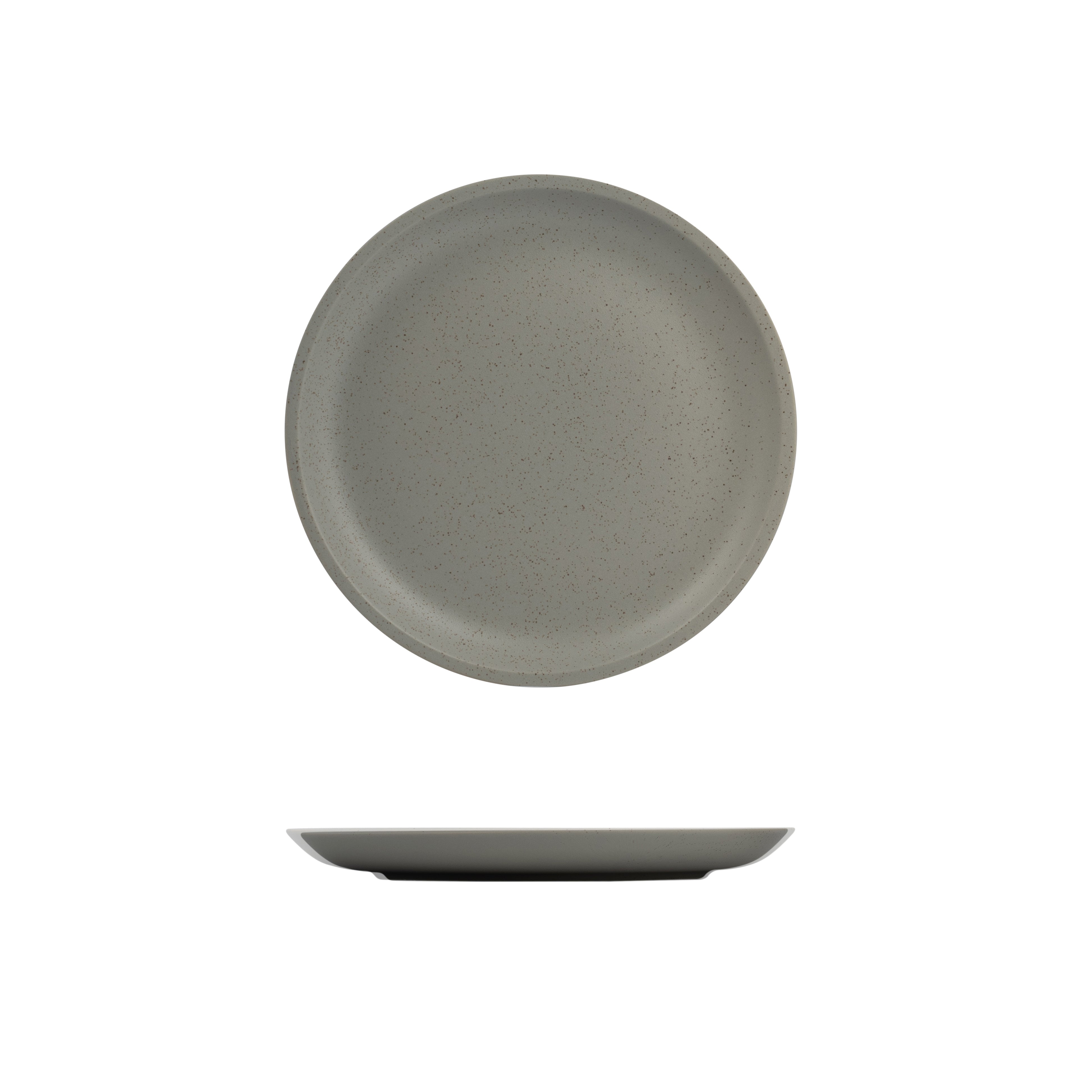 Luzerne Dune Ash Round Coupe Plate (231mm Ø)