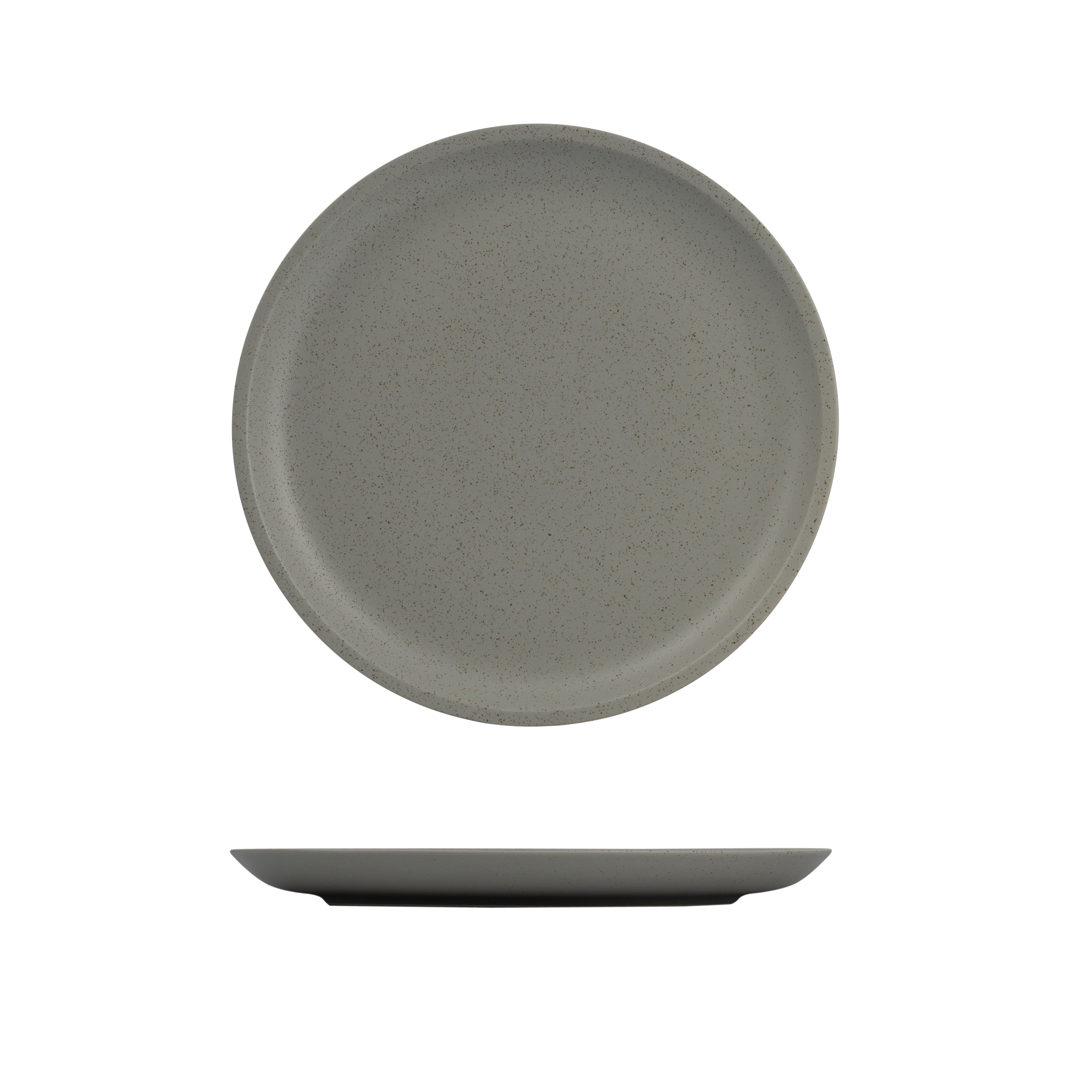 Luzerne Dune Ash Round Coupe Plate (280mm Ø)