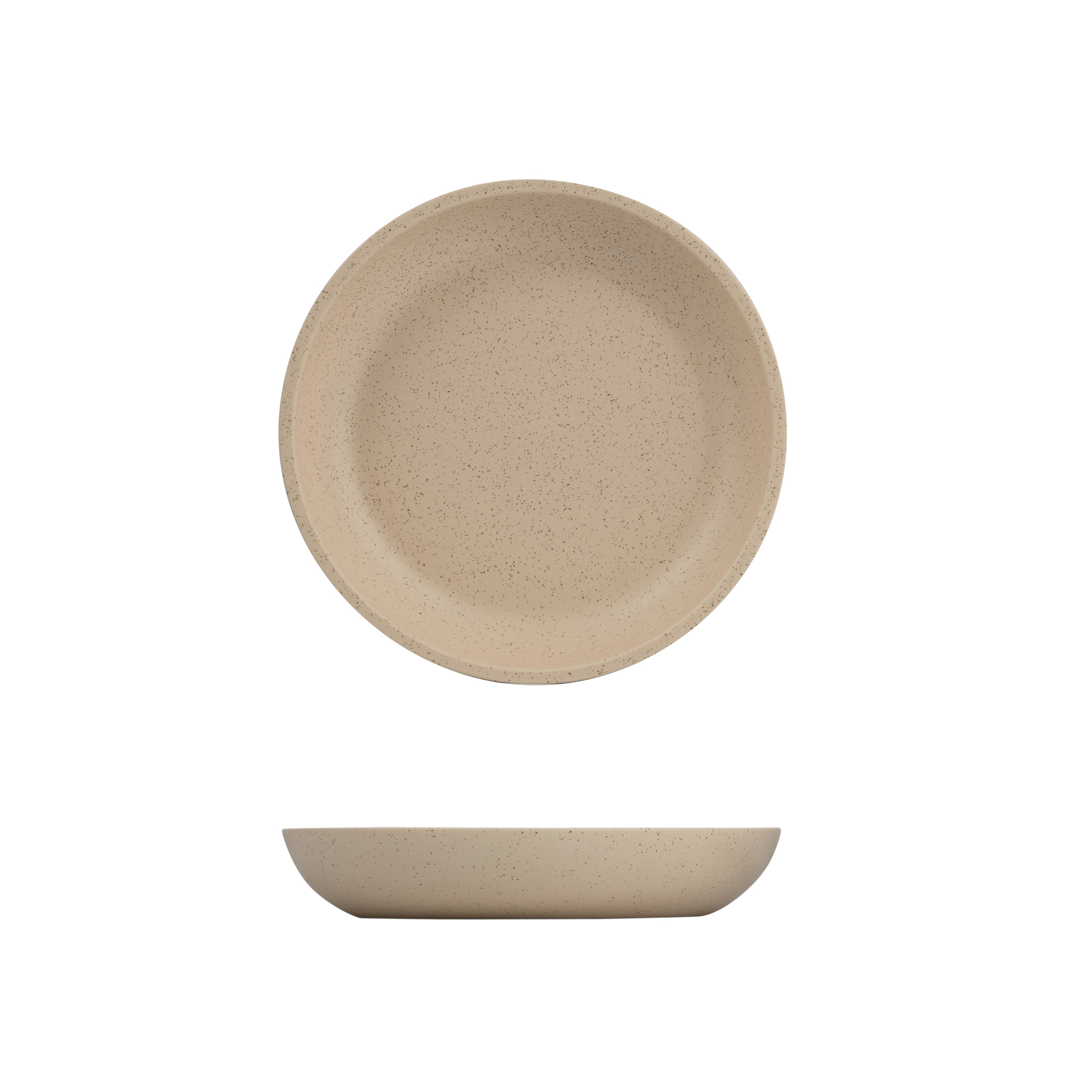 Luzerne Dune Clay Coupe Share Bowl (230mm Ø 41mm H - Beige)