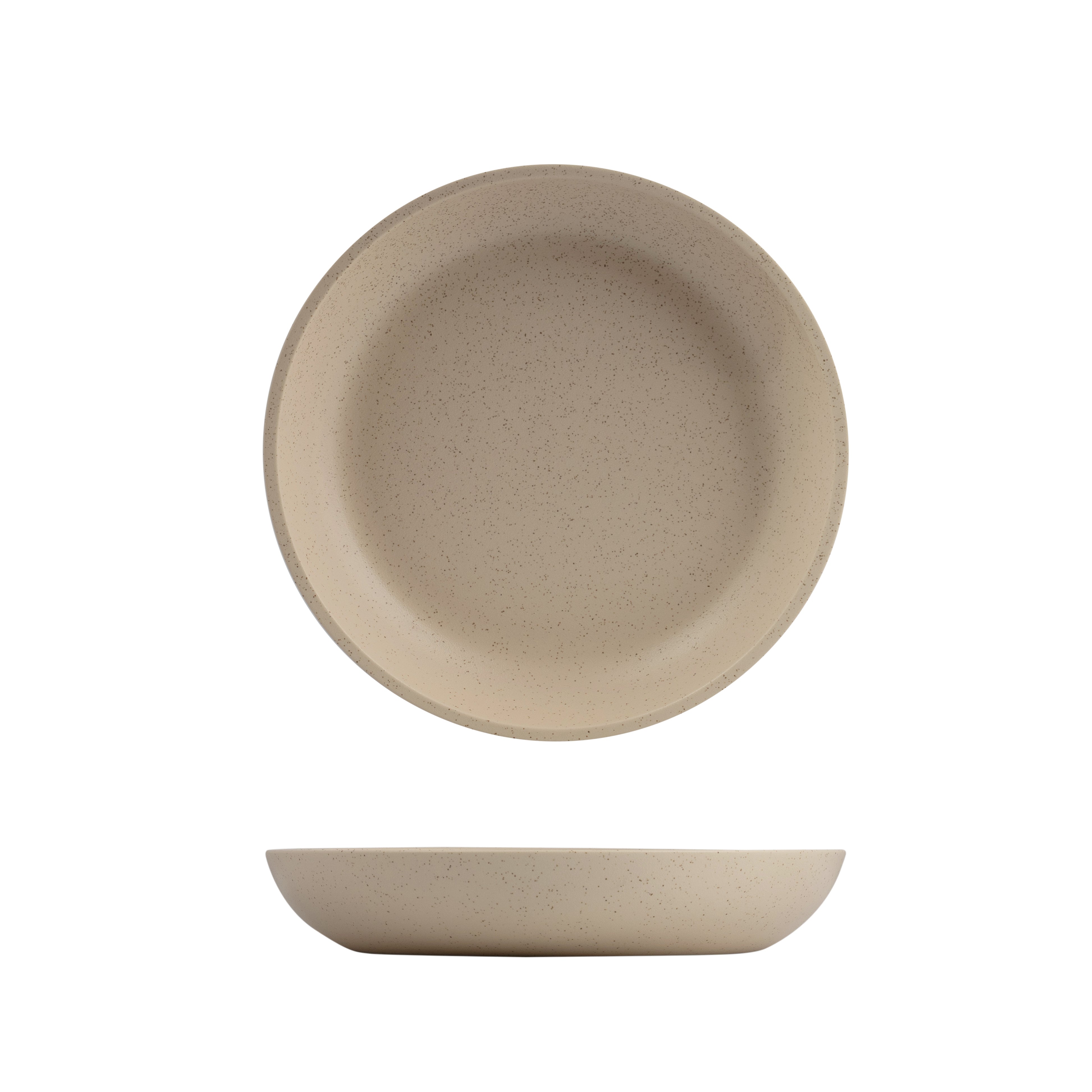 Luzerne Dune Clay Coupe Share Bowl (256mm Ø 47mm H - Beige)