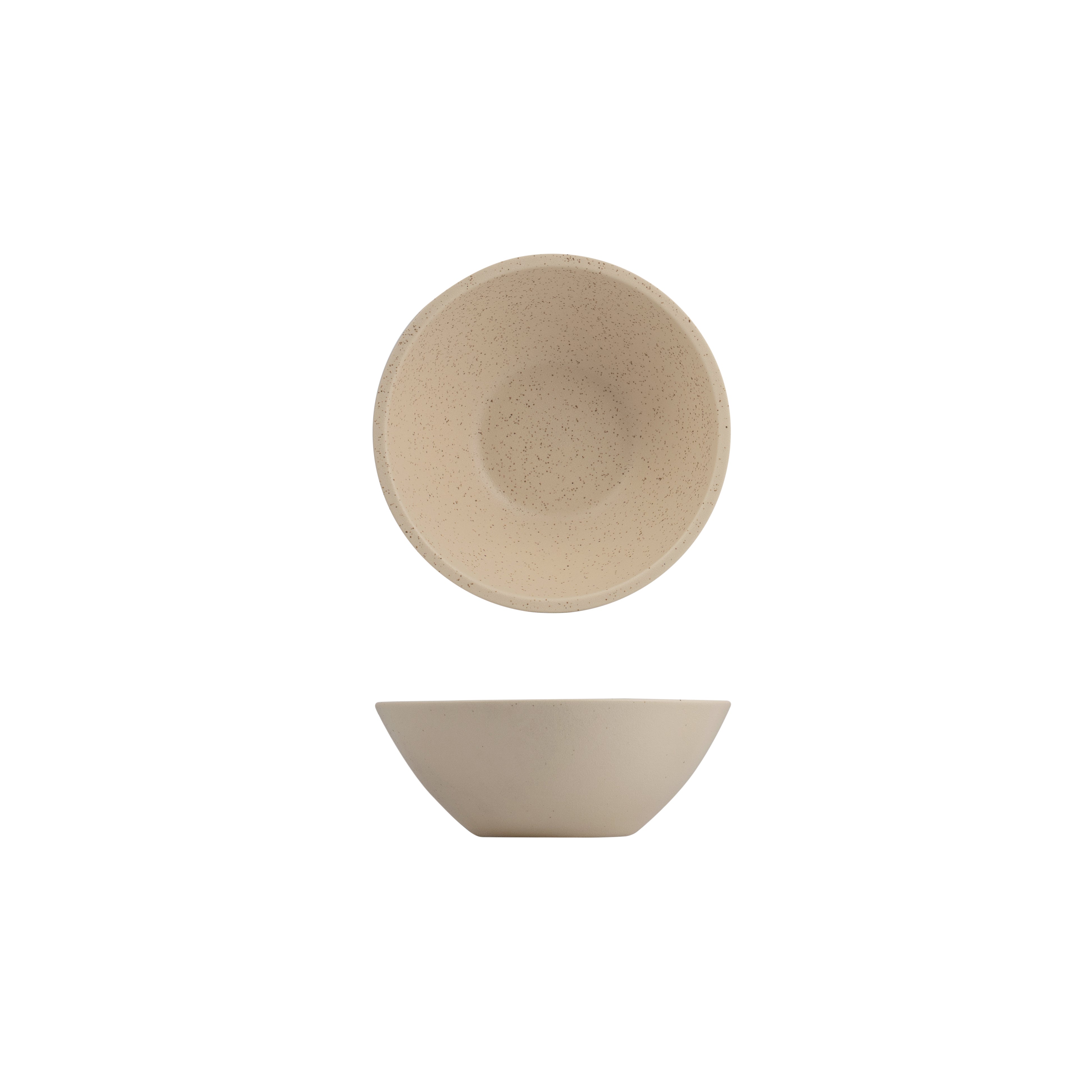 Luzerne Dune Clay Round Bowl - Conical (160mm Ø 63mm H 478ml - Beige)