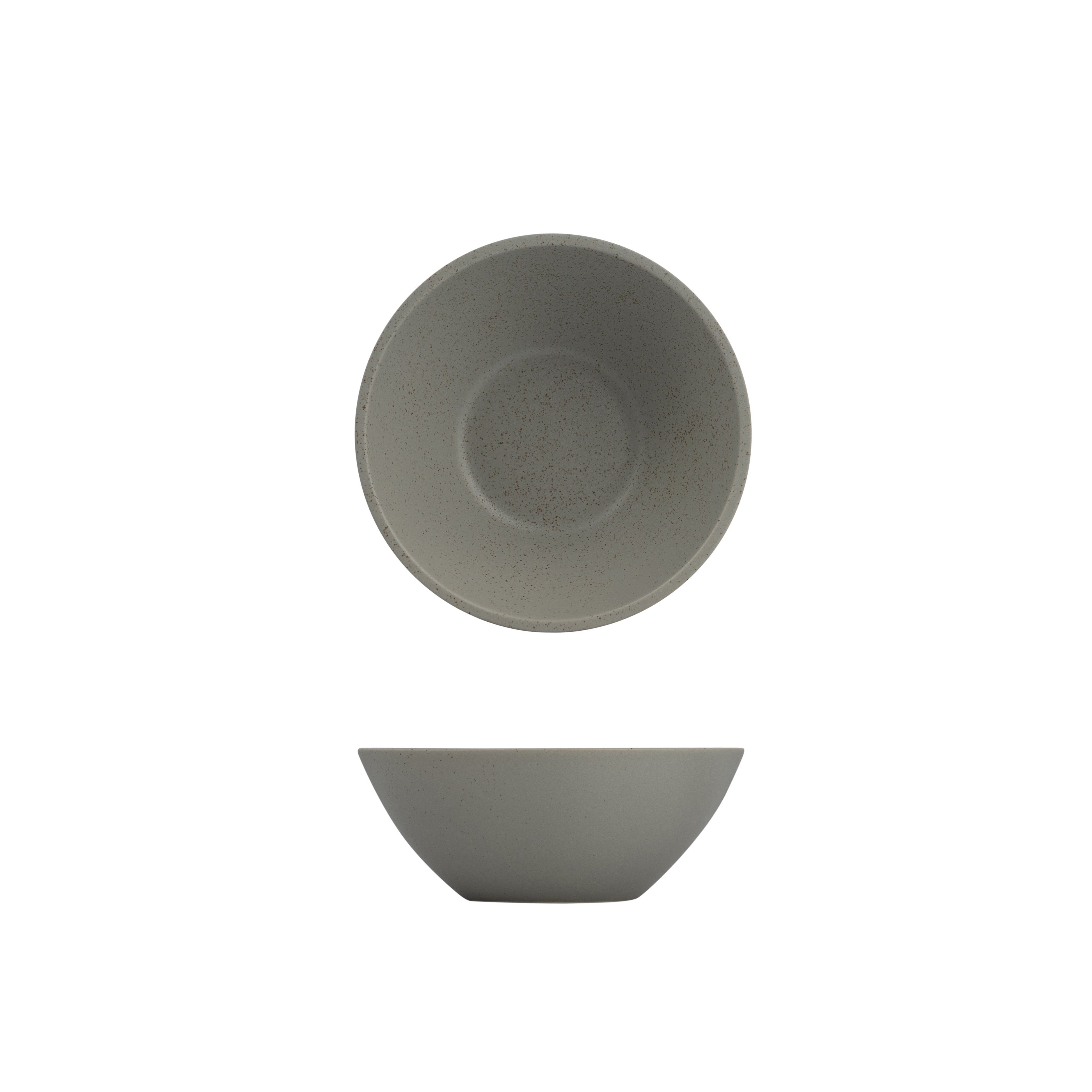 Luzerne Dune Ash Round Bowl - Conical (180mm Ø 71mm H 700ml)
