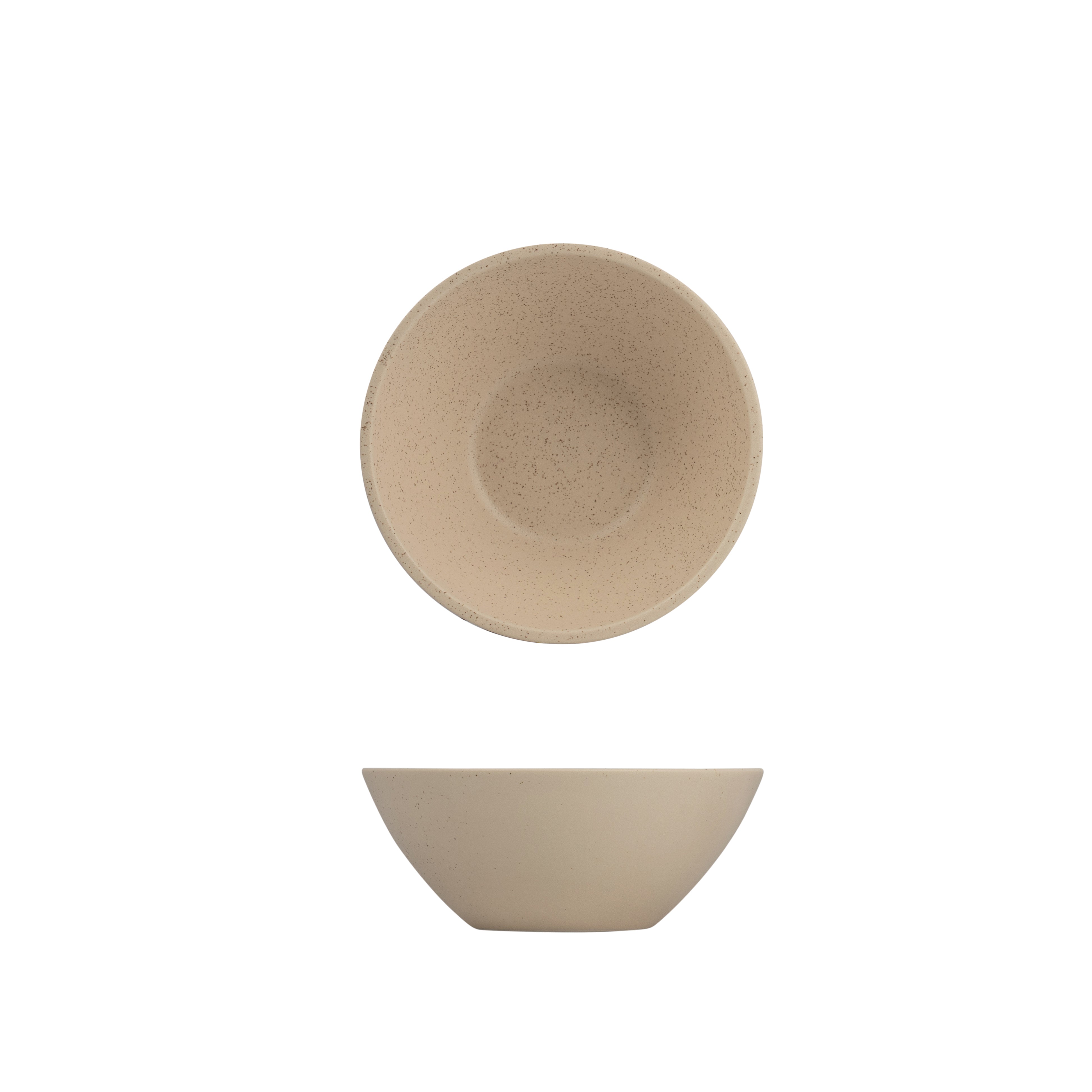 Luzerne Dune Clay Round Bowl - Conical (180mm Ø 71mm H 700ml - Beige)