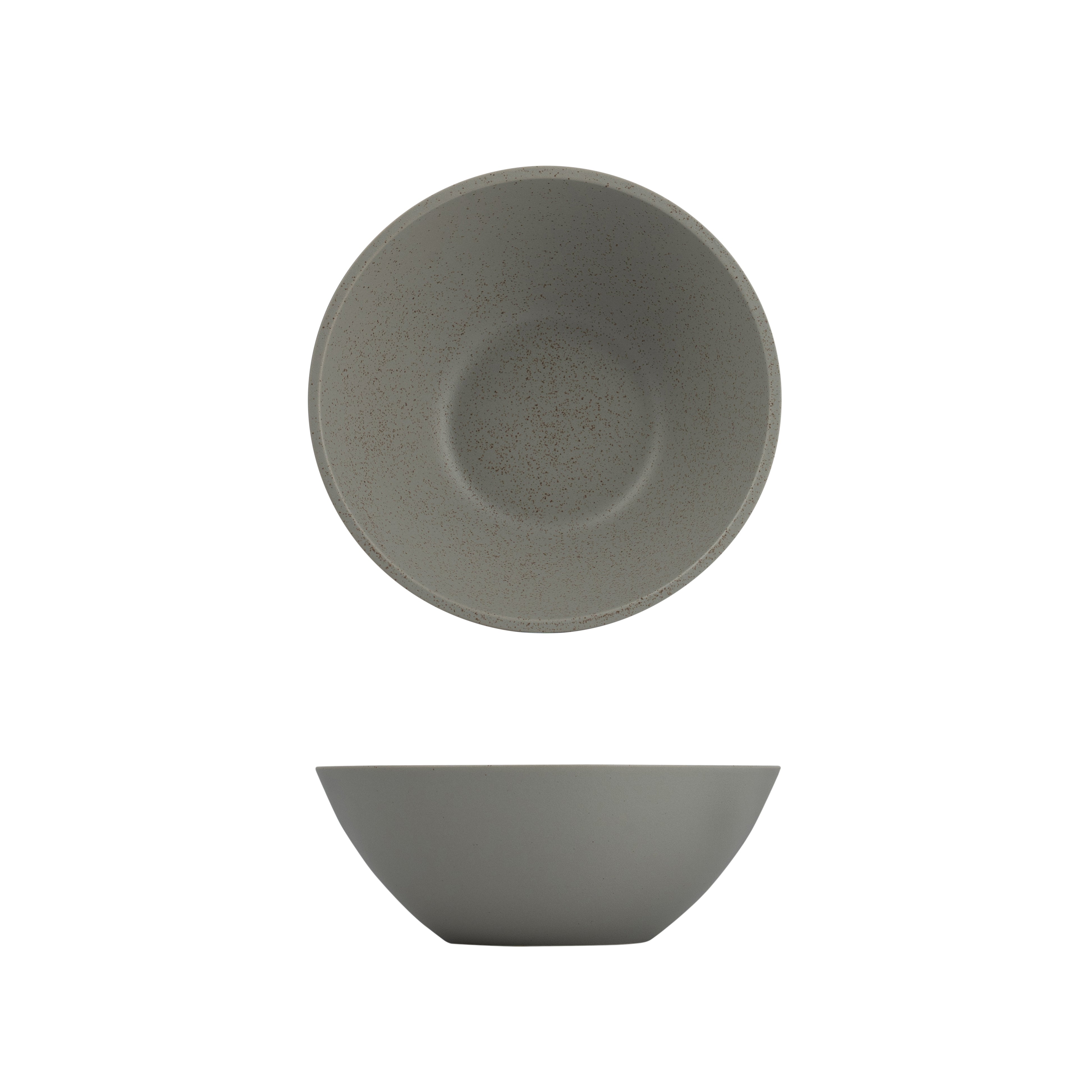 Luzerne Dune Ash Round Bowl - Conical (208mm Ø 80mm H 1100ml)