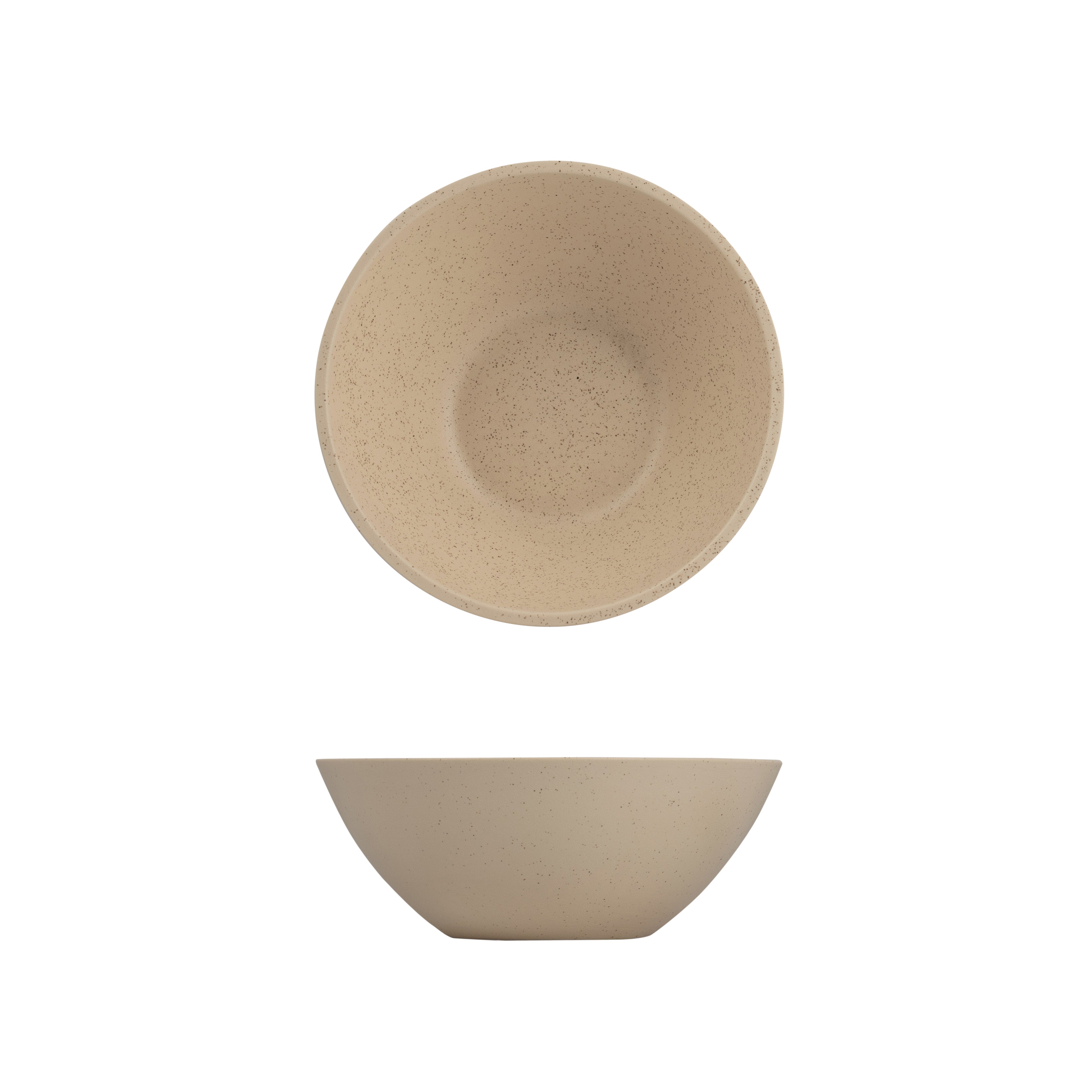 Luzerne Dune Clay Round Bowl - Conical (208mm Ø 80mm H 1100ml - Beige)