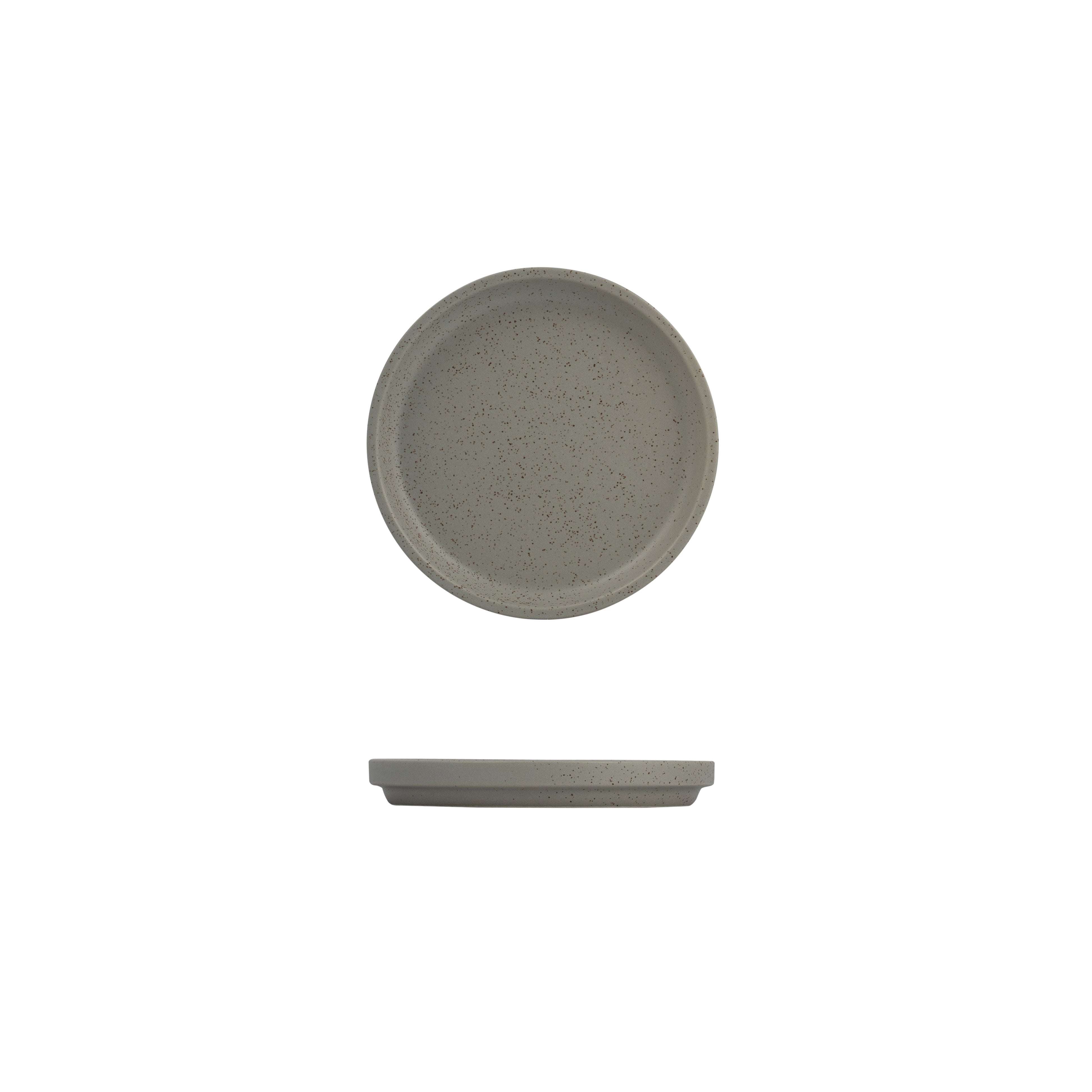 Luzerne Dune Ash Round Stackable Plate (160mm Ø)