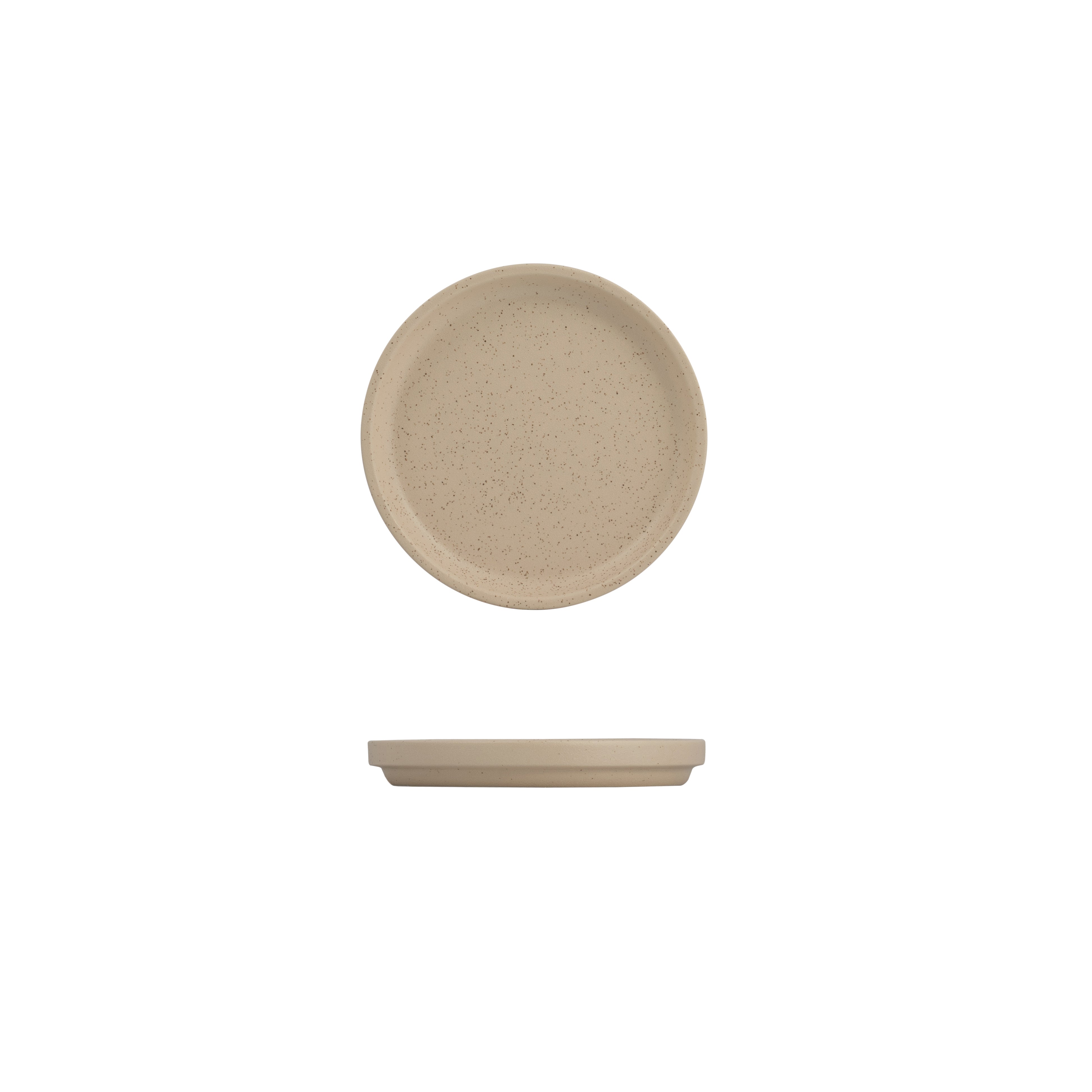 Luzerne Dune Clay Round Stackable Plate (160mm Ø - Beige)